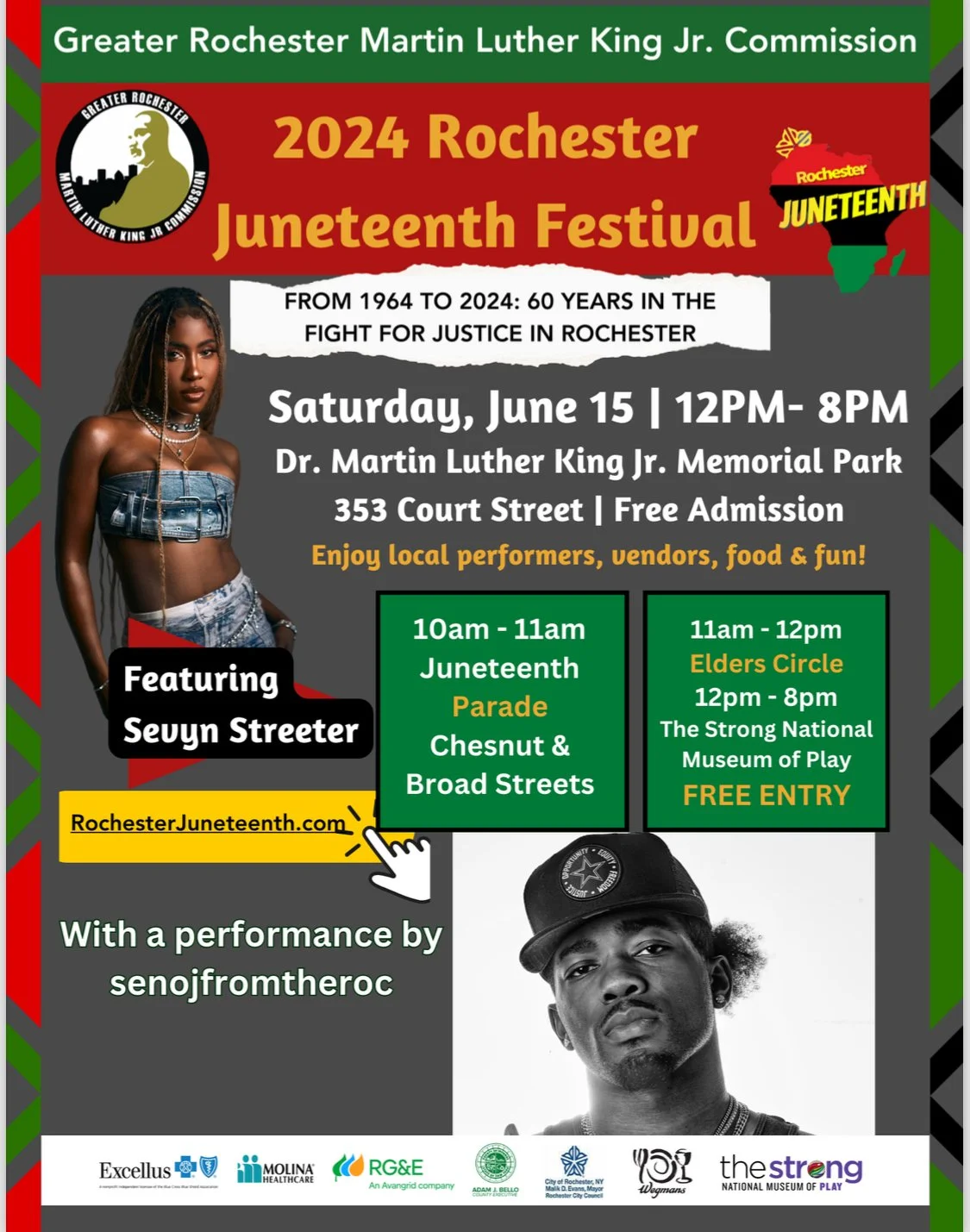 senojfromtheroc LIVE at Rochester Juneteenth Festival 2024