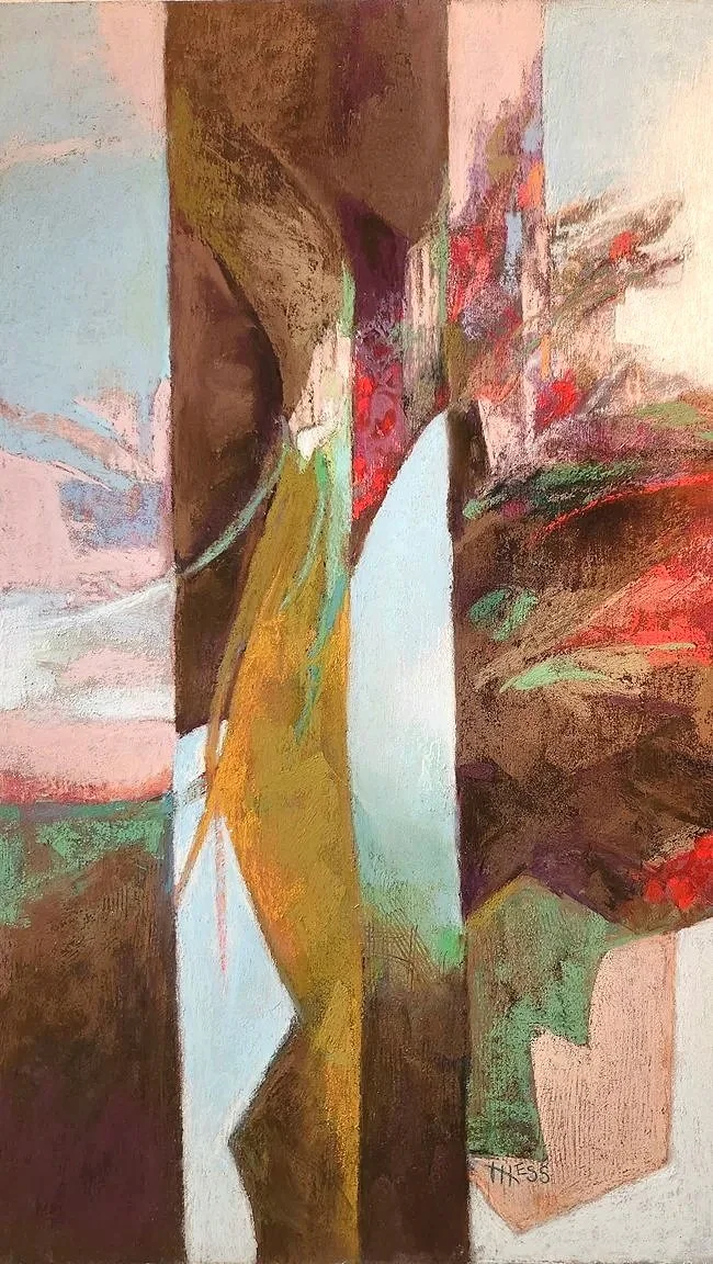 Earthen Weave (14x24" pastel)