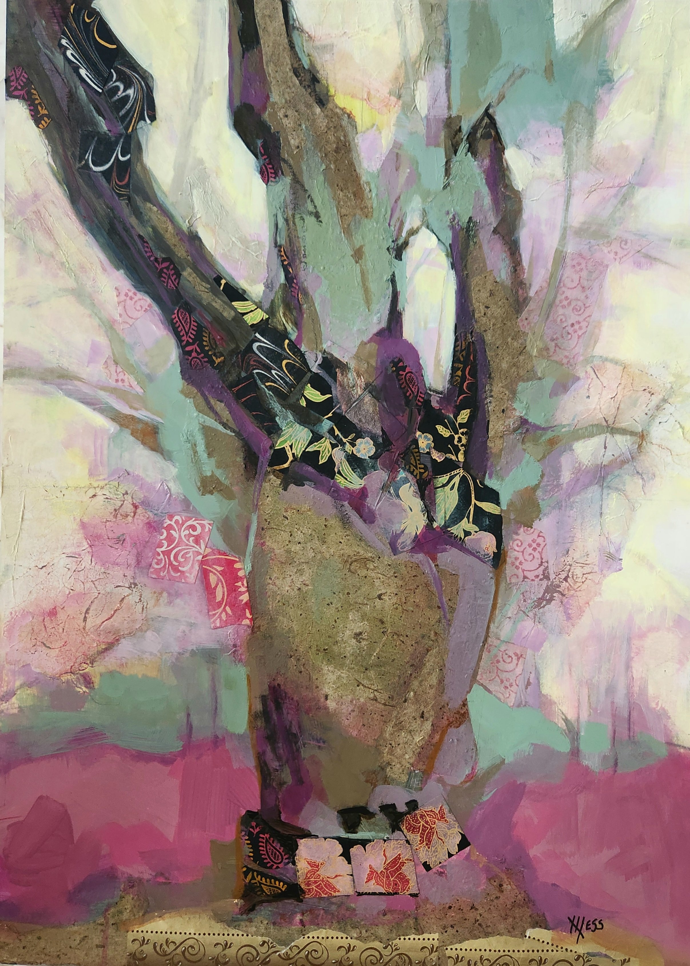 Whispers of the Earth (mixed media 23 x 31")