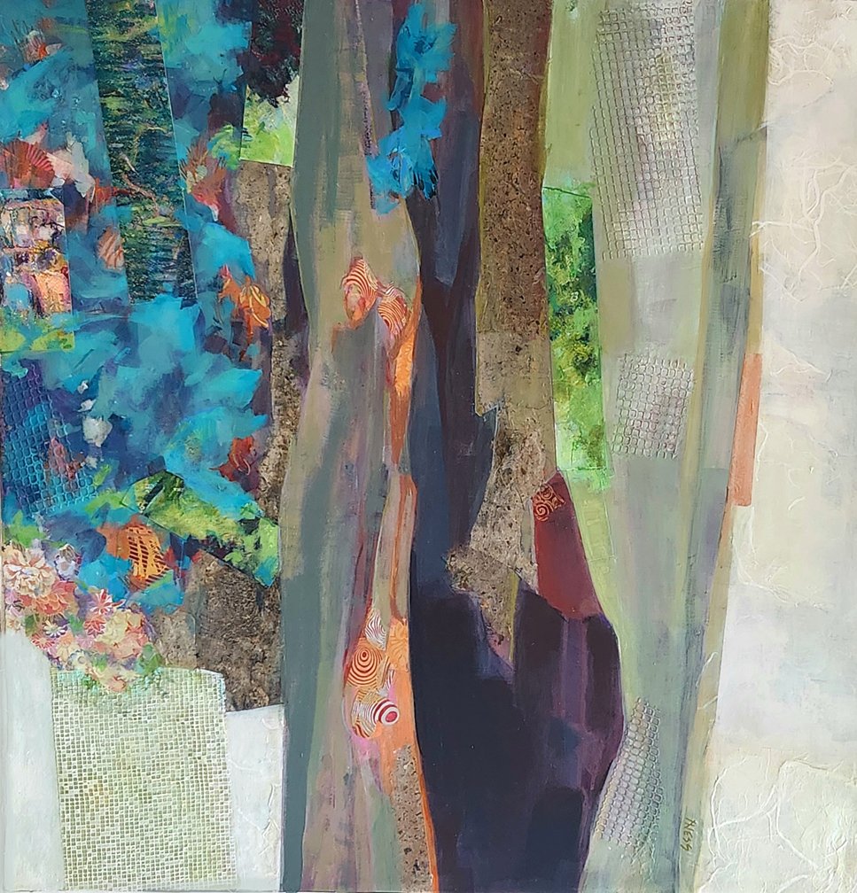 Woodland Trails (30 x 30" collage)