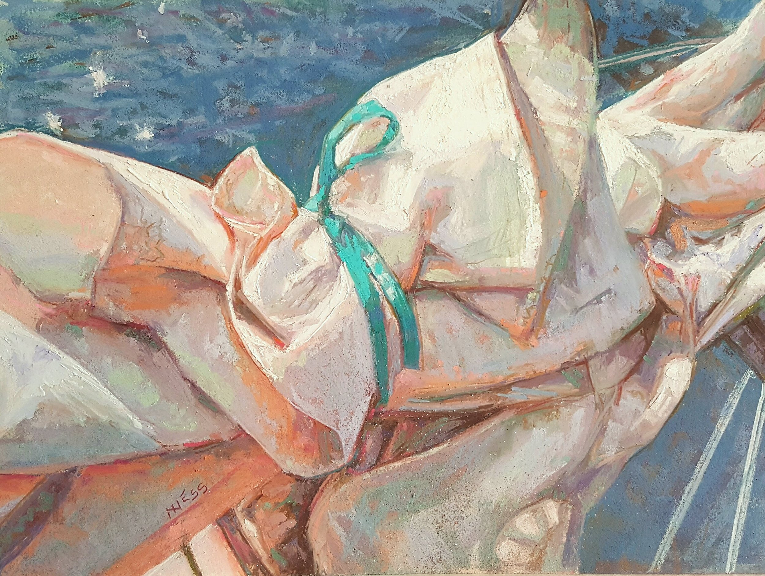 Head Sails (Pastel 20 x 15")