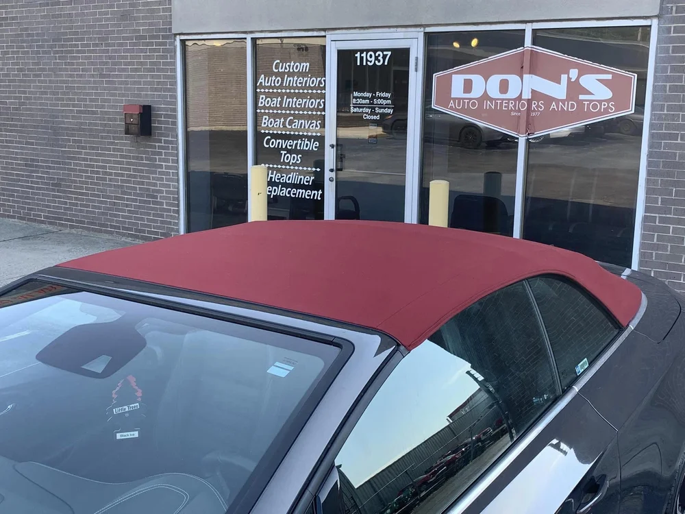 Convertible Top work by Don's Auto Interiors