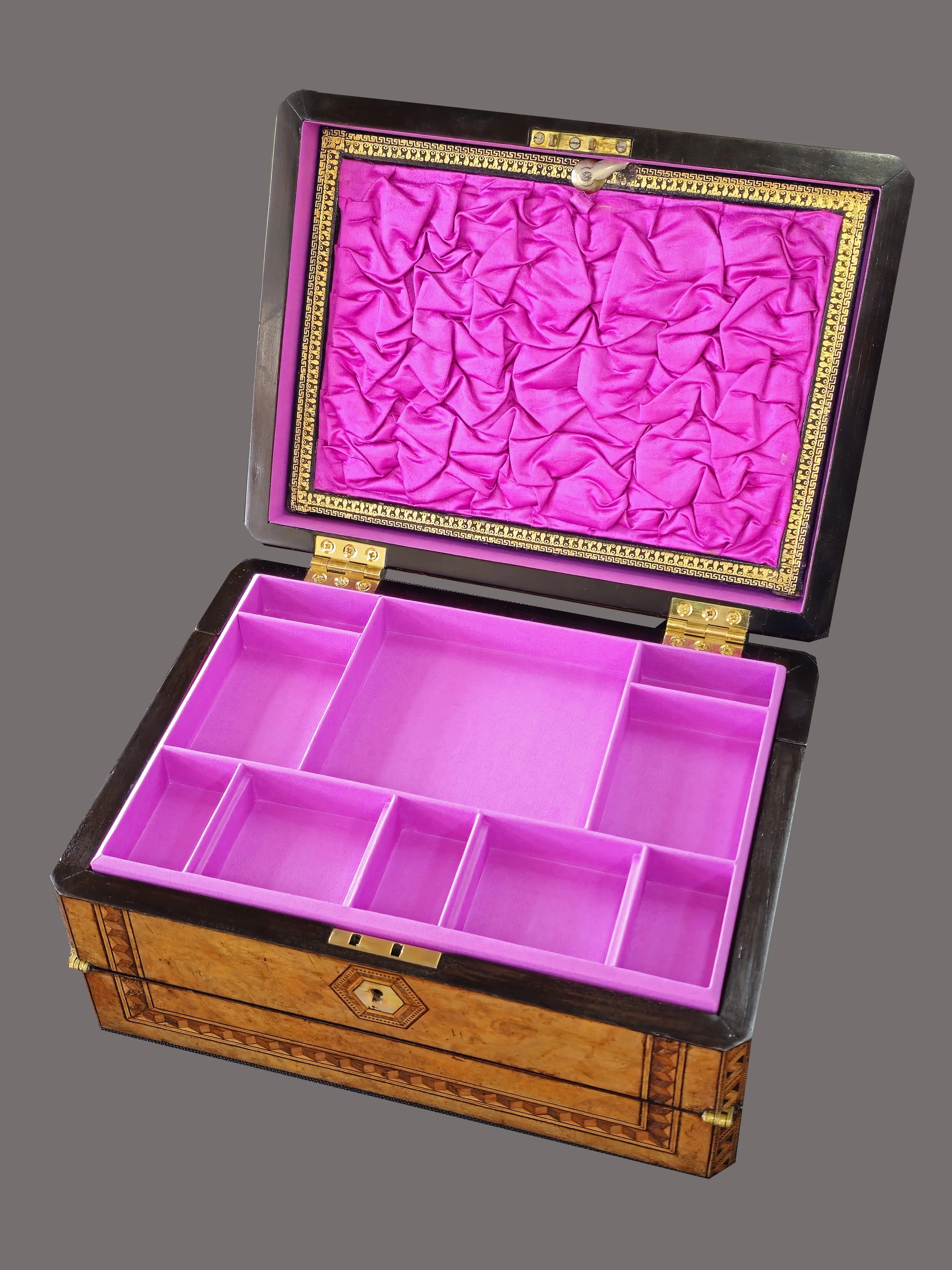 Victorian writing box with tray