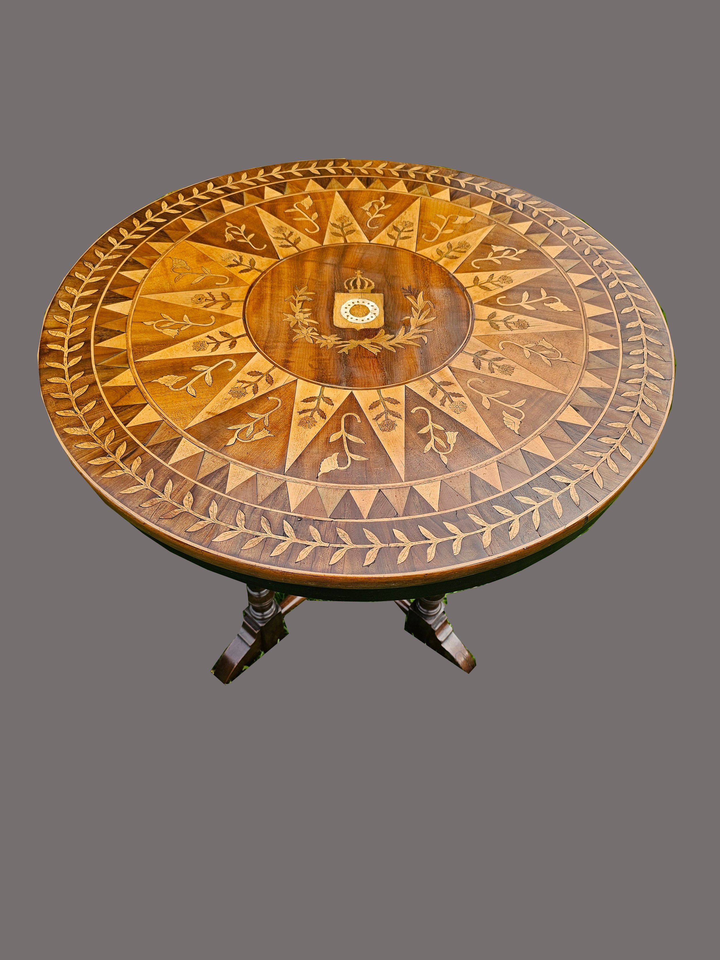 Marquetry table