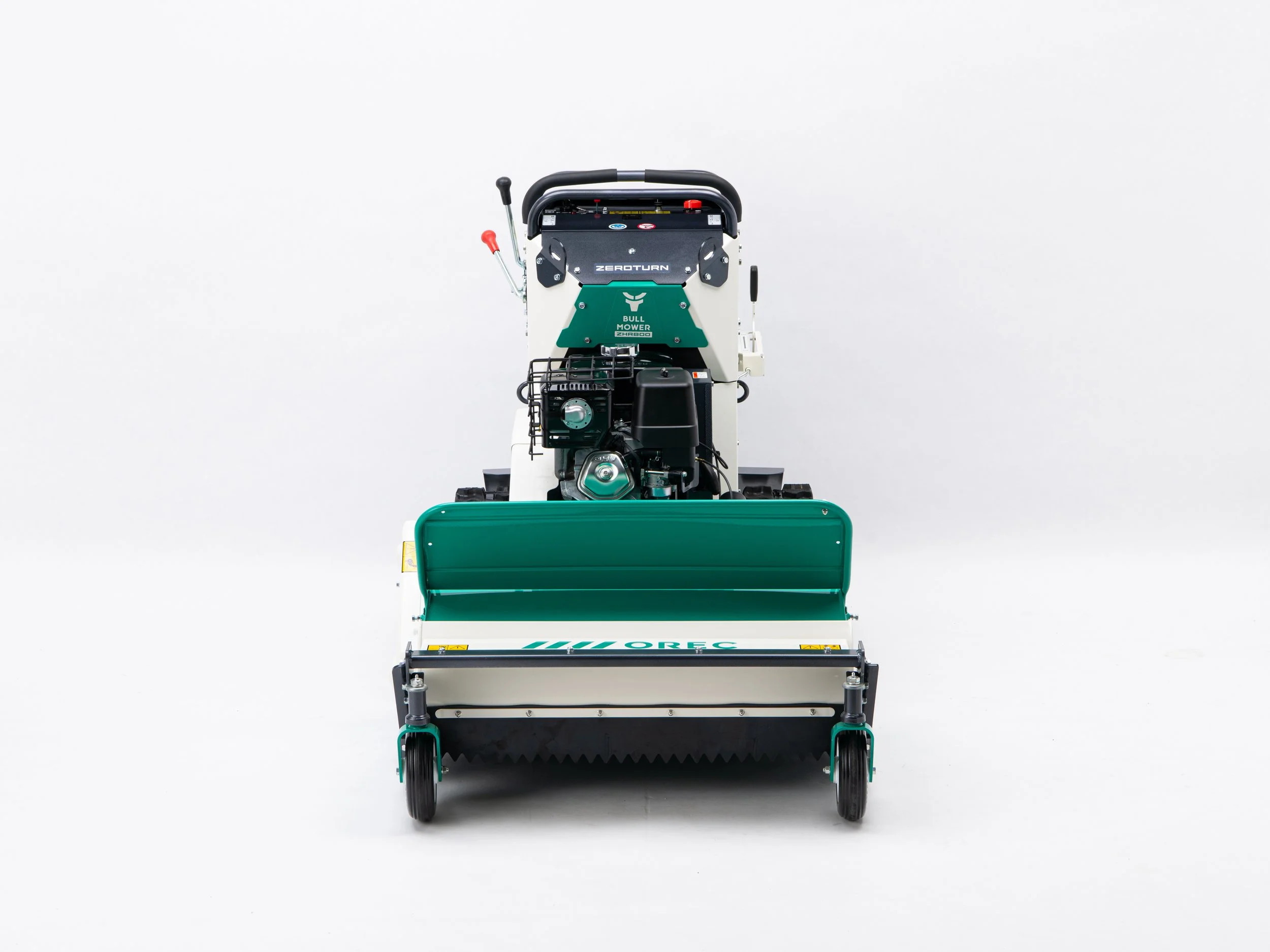 Desbrozadora de eje horizontal con martillos, orugas y mango giro cero Orec ZHR800