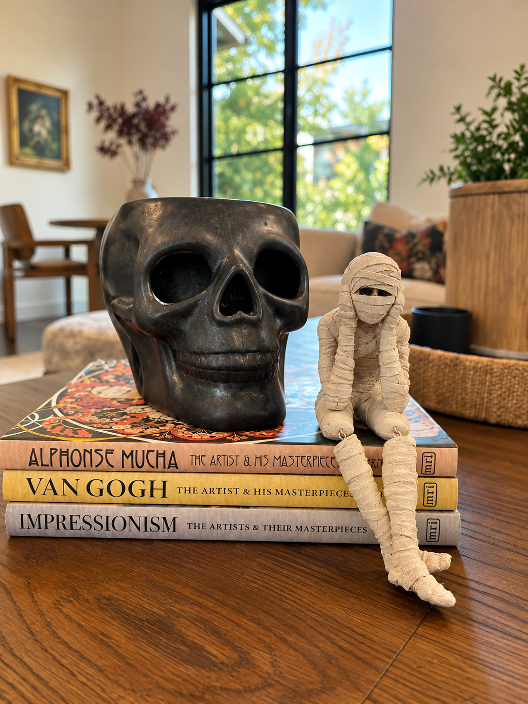 Skull and Mummy Art Book Vignette.png