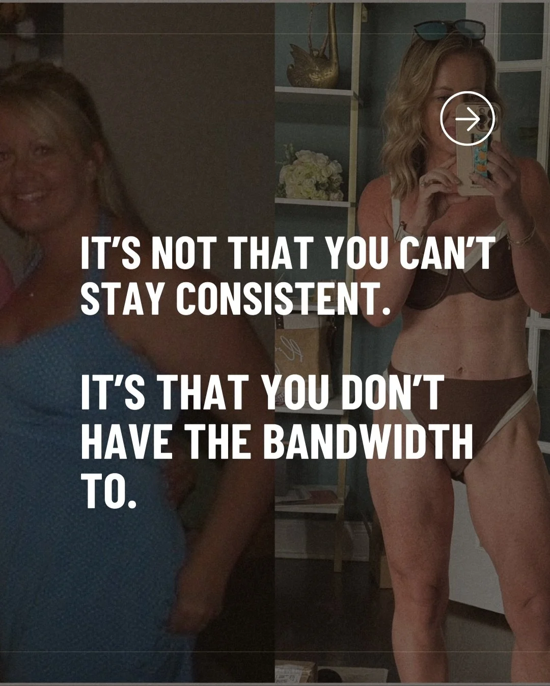 If you&rsquo;ve been beating yourself up for not being &ldquo;motivated enough,&rdquo; I want you to hear this message.

You don&rsquo;t need more willpower.
You need more bandwidth.

I&rsquo;ve had this exact conversation with several clients this w