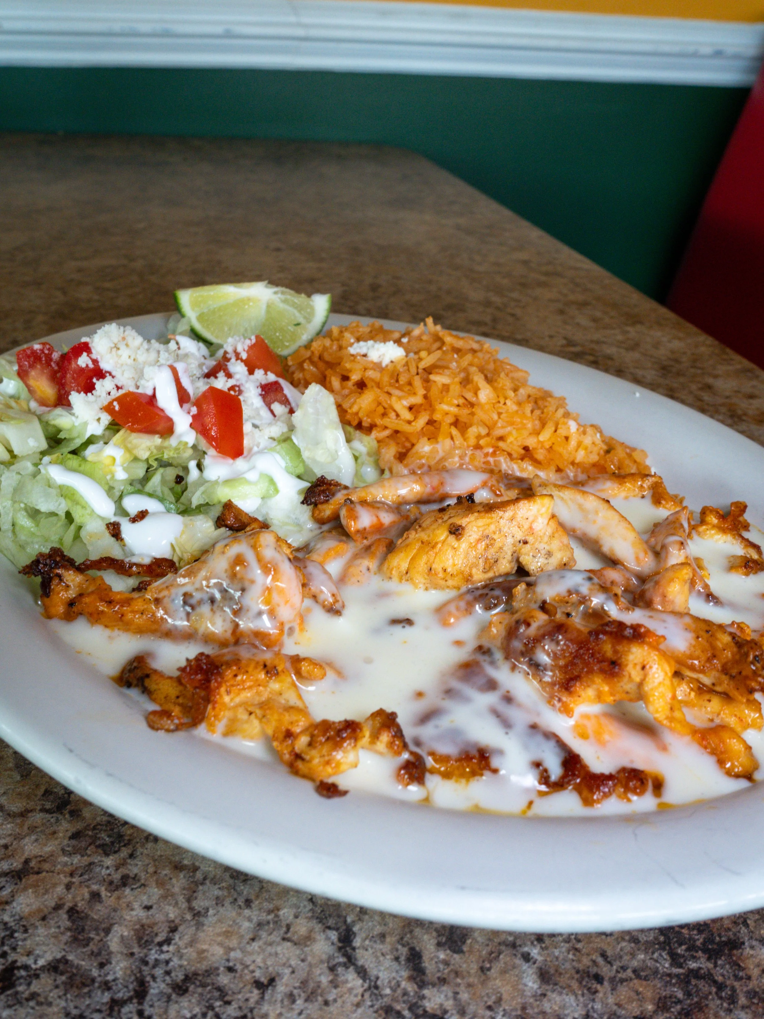 Arroz con pollo at El Sol Mexican Restaurant