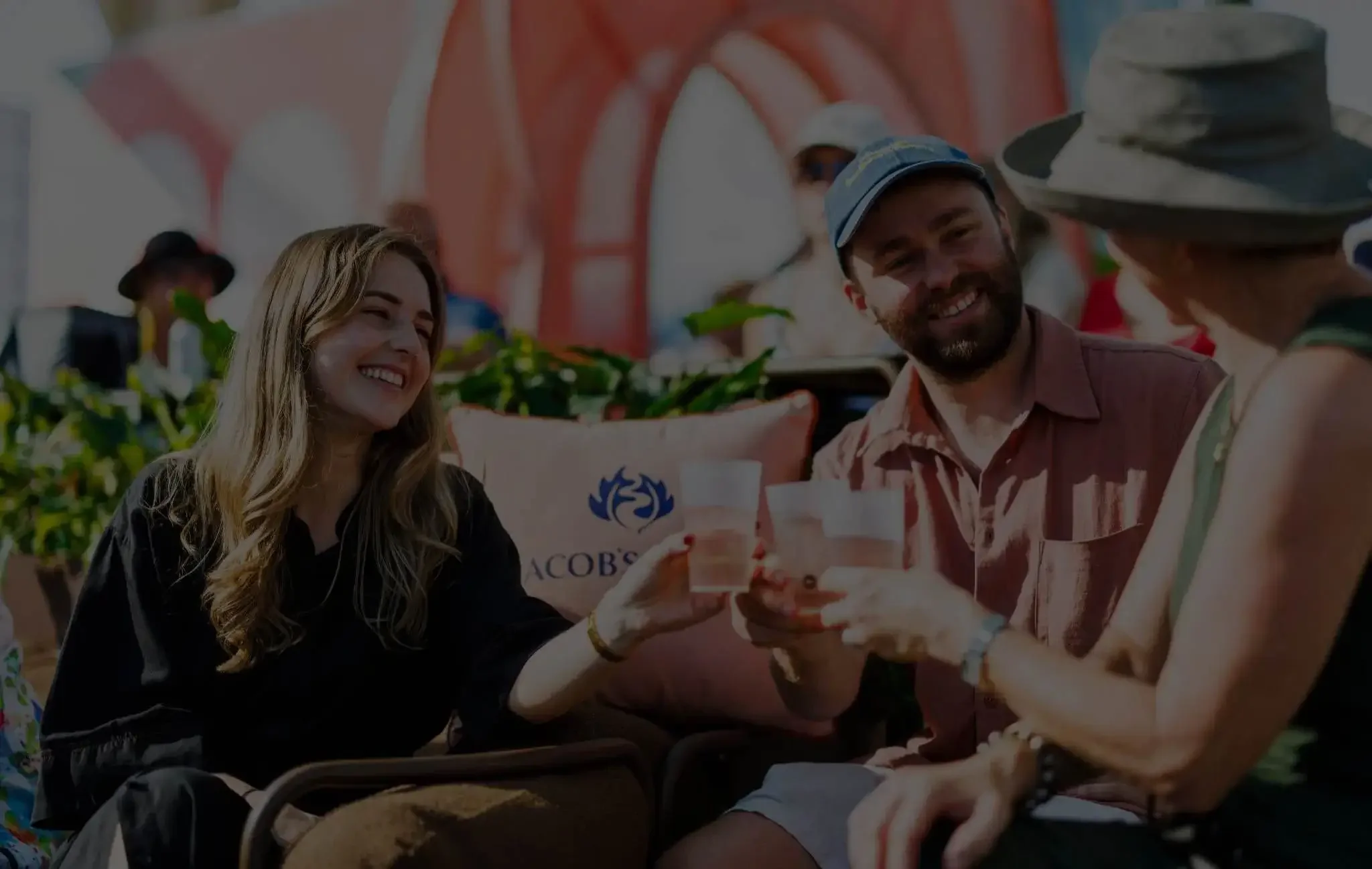 Patrons at the Australian Open cheering with bettercup tasters in hand at the Australian Open 2026