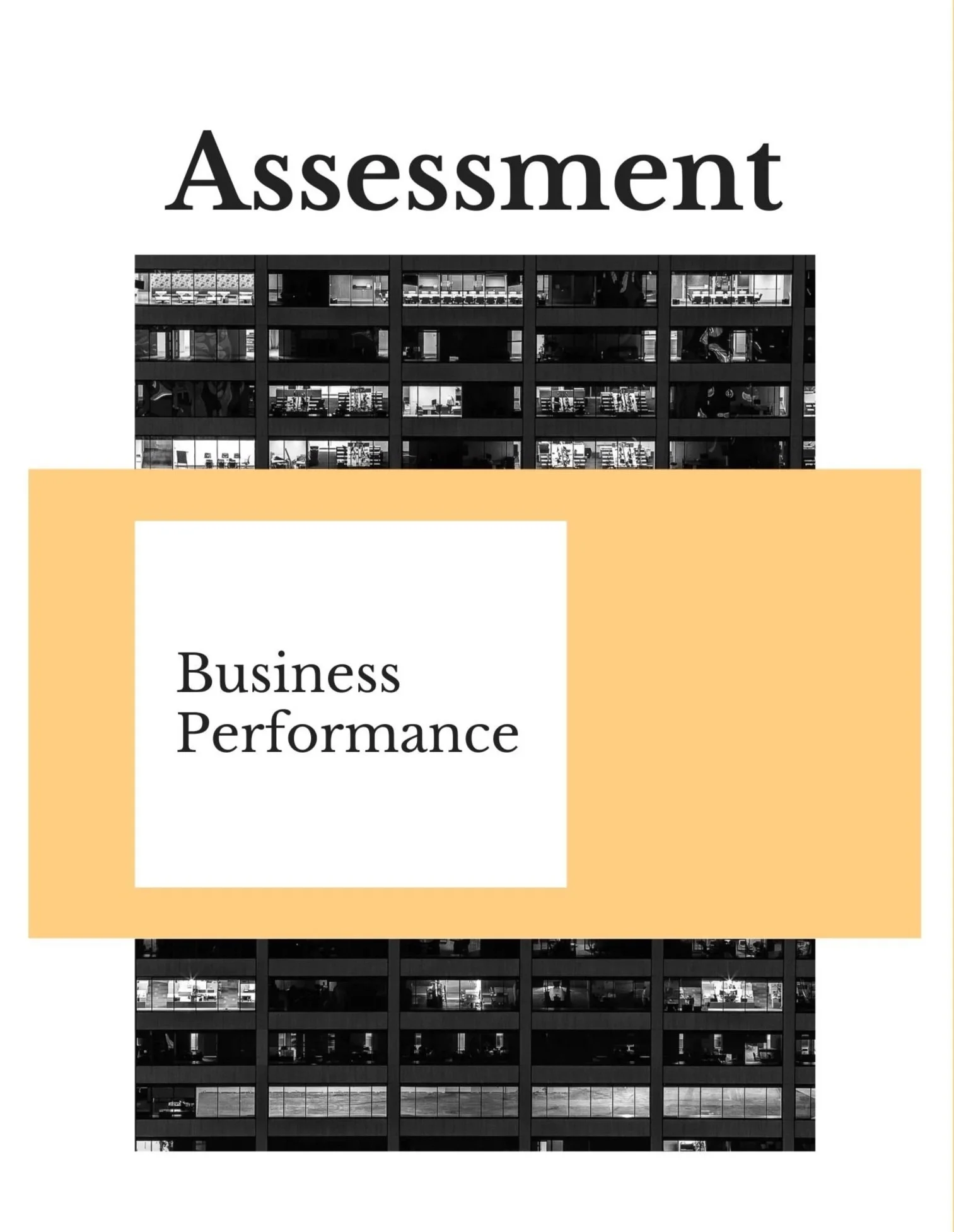 Assessment: Business Performance