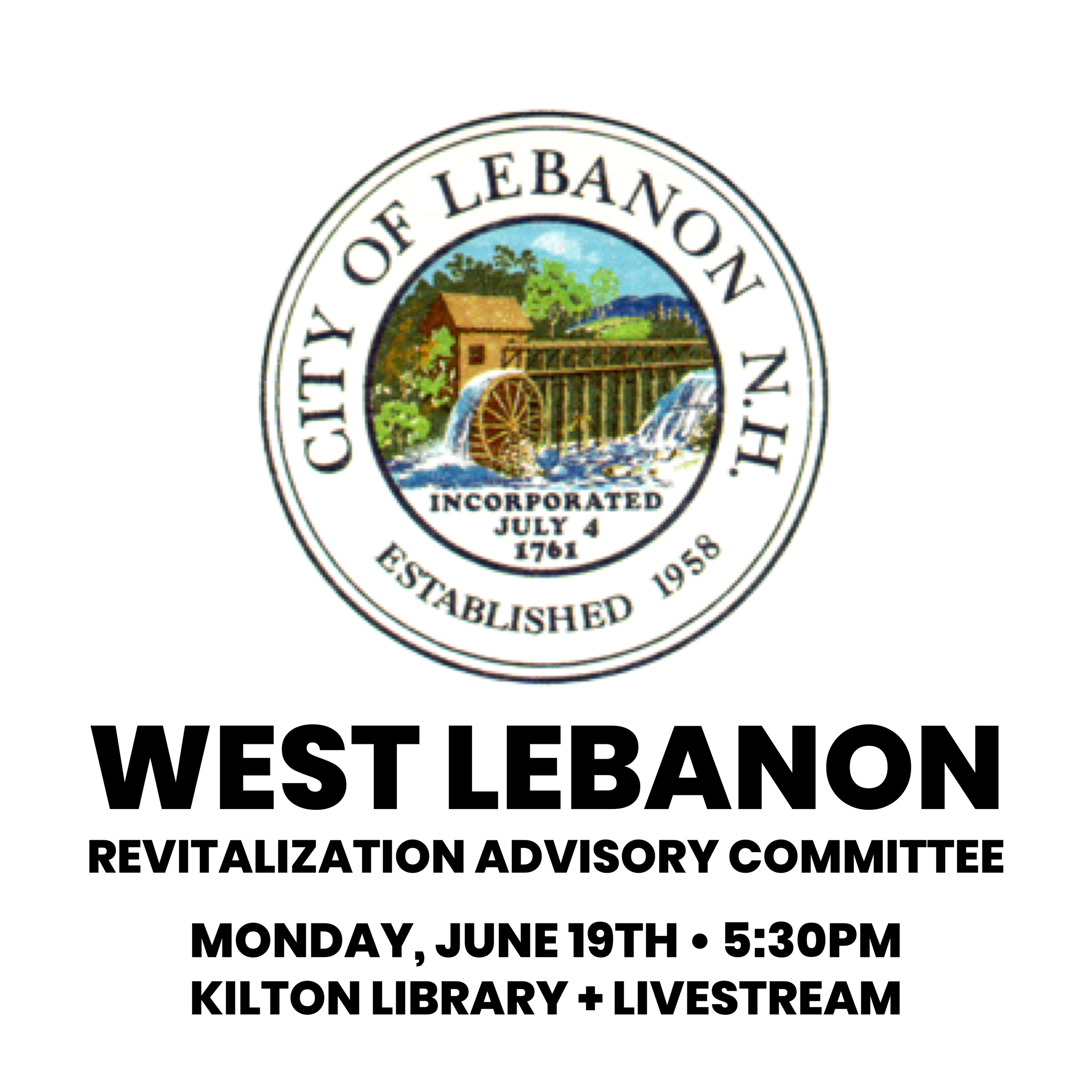 River Park Presentation to West Lebanon Revitalization Advisory Committee