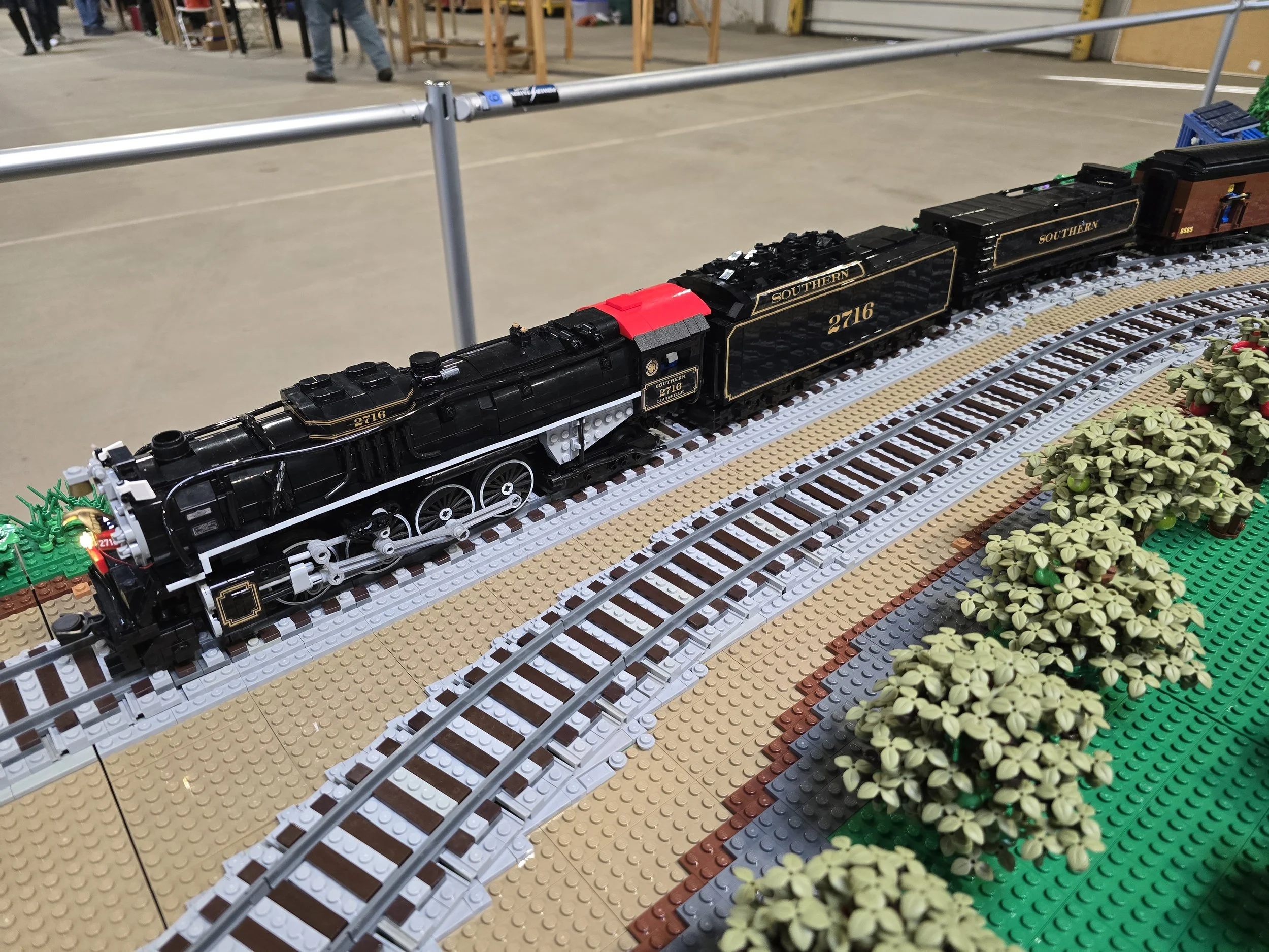 Modified Brick Train Depot 2-8-4 by Tony S. with custom Southern Railway lettering and detailing