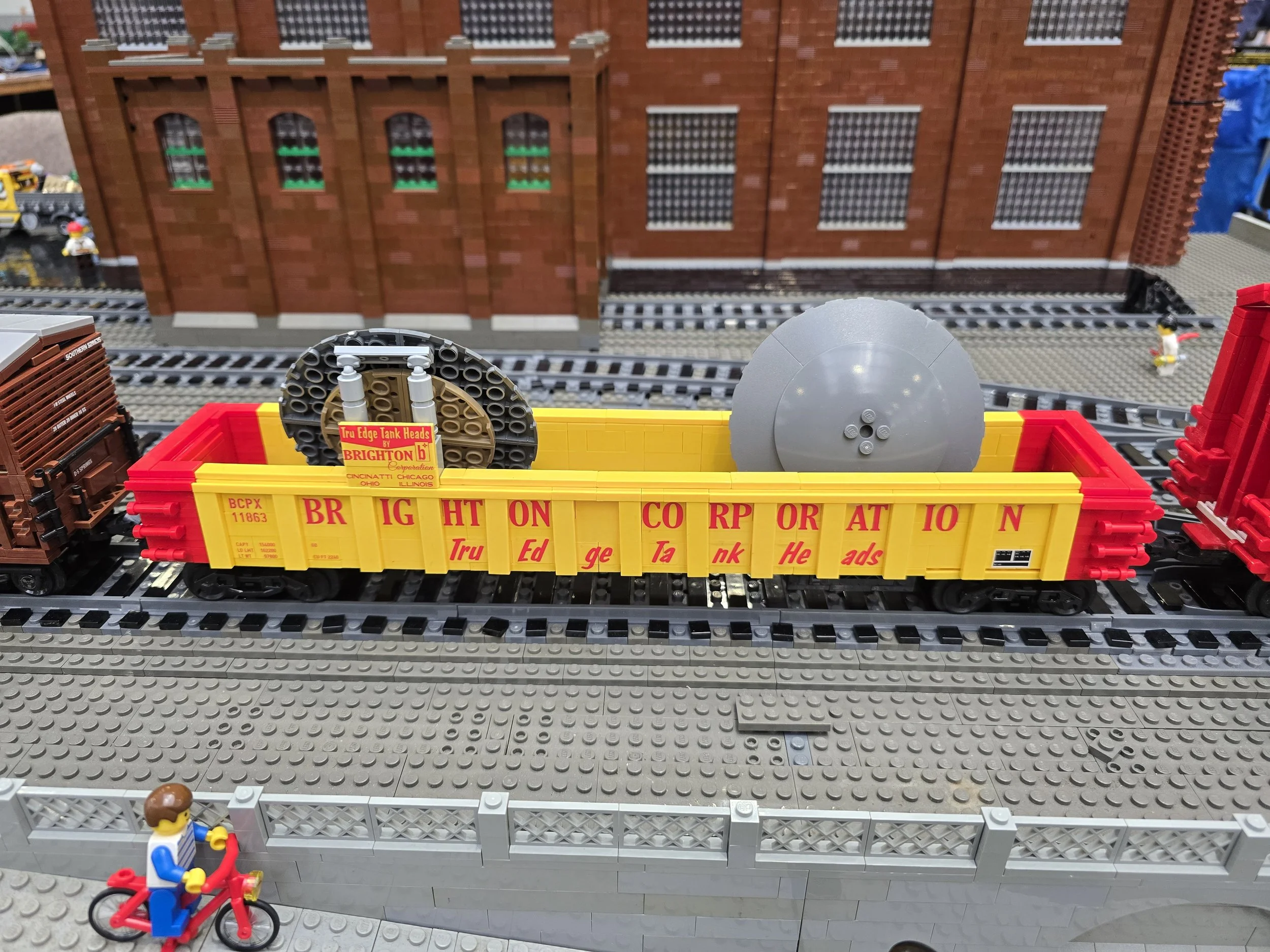 Brighton Corporation modified gondola for carrying tank heads