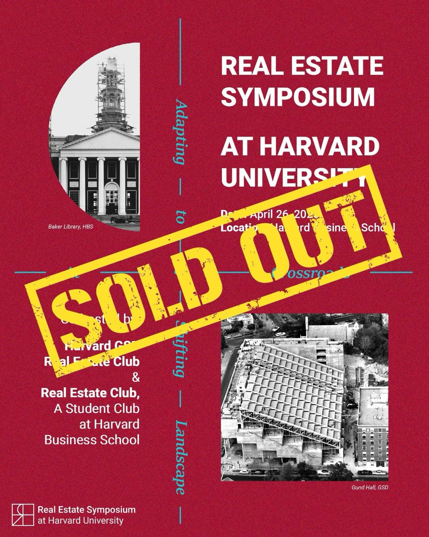 SOLD OUT

For the first time in Harvard history, the Real Estate Symposium is at full capacity!

We&rsquo;re welcoming over 500 students, alumni, and industry leaders to Boston this weekend to talk real estate, cities, and the future we&rsquo;re buil