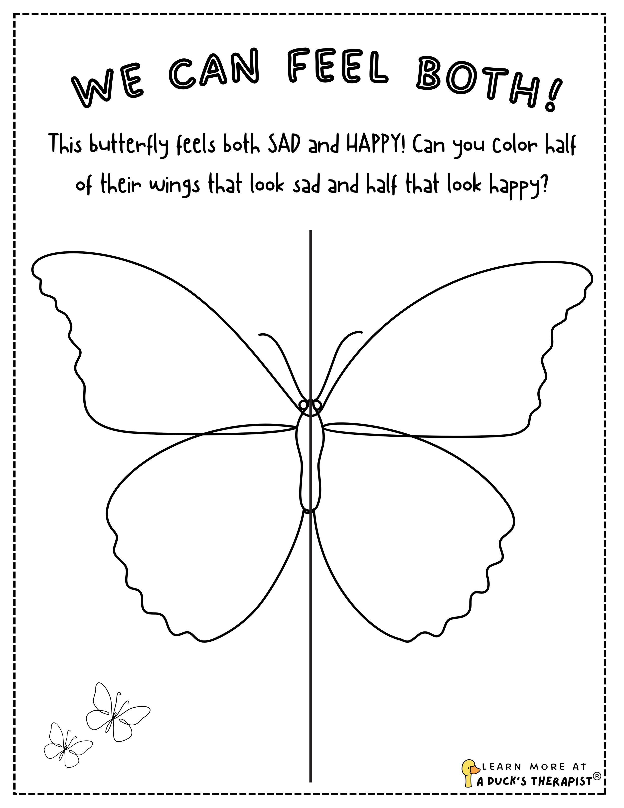 We Can Feel Both (3 Worksheets)