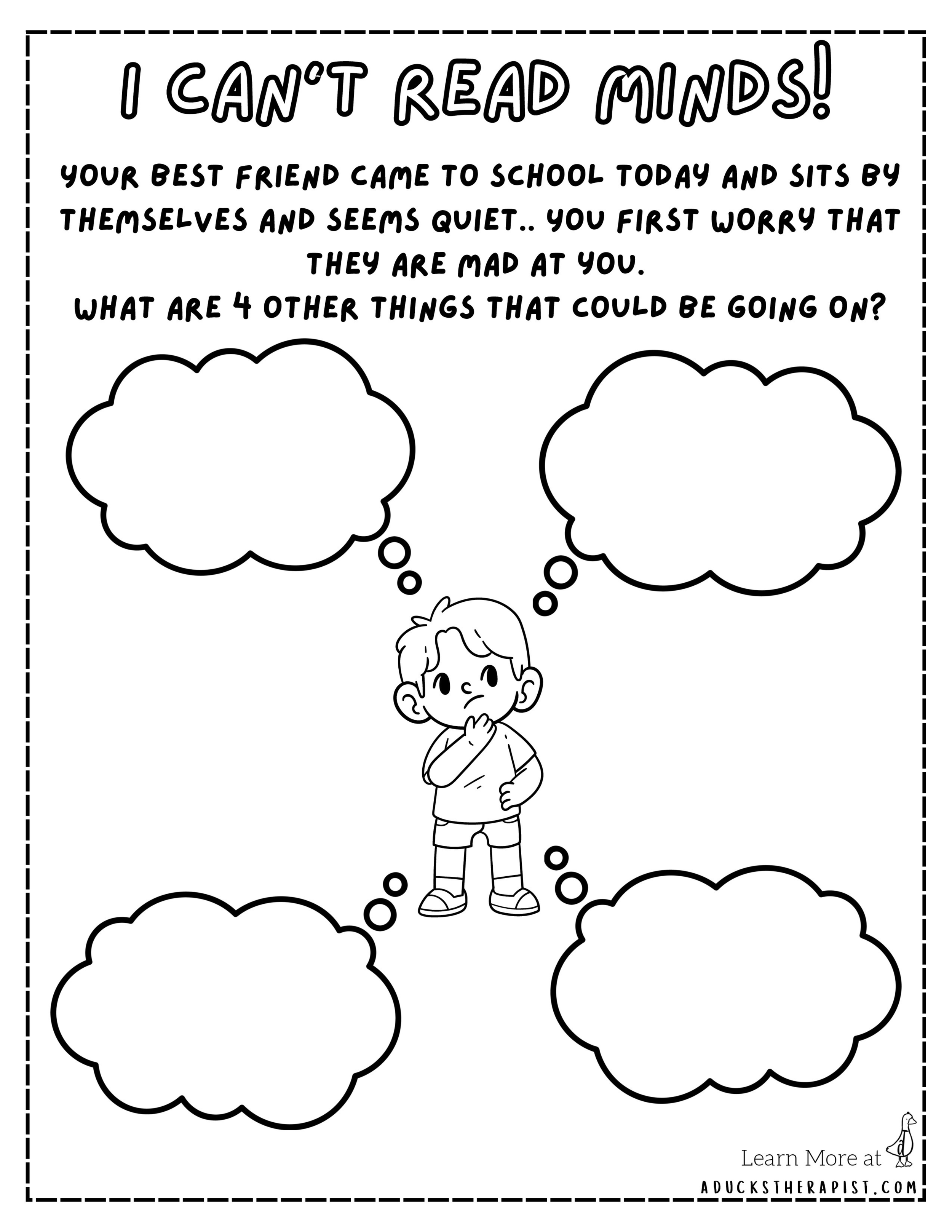 I Can’t Read Minds