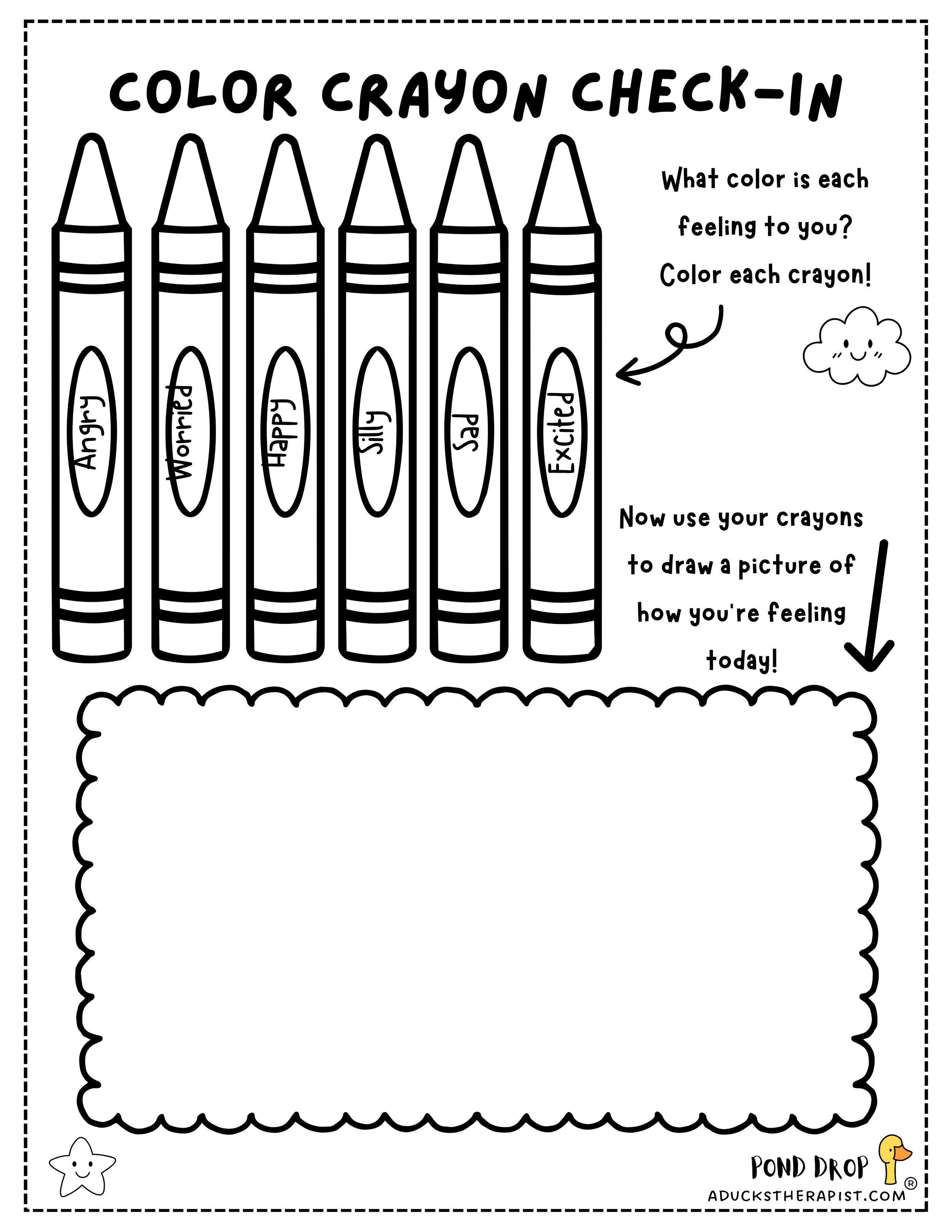 Color Crayon Check-In