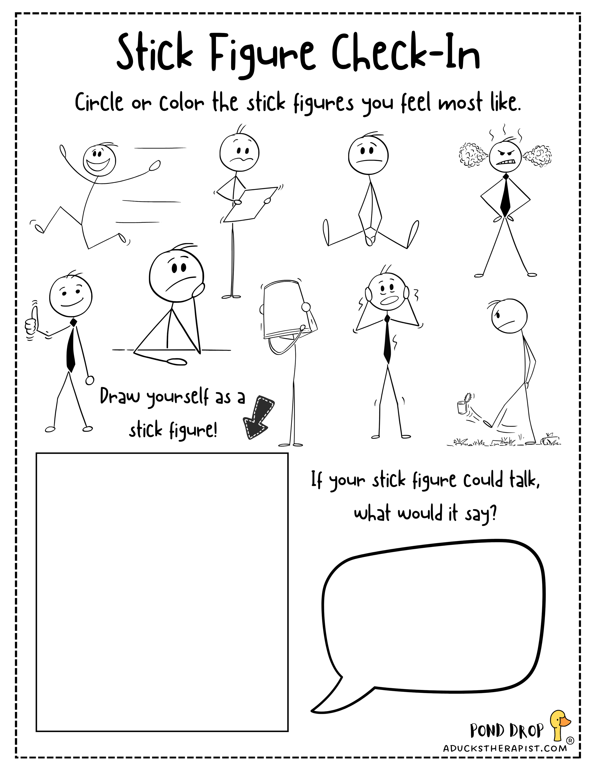 Stick Figure Check-In