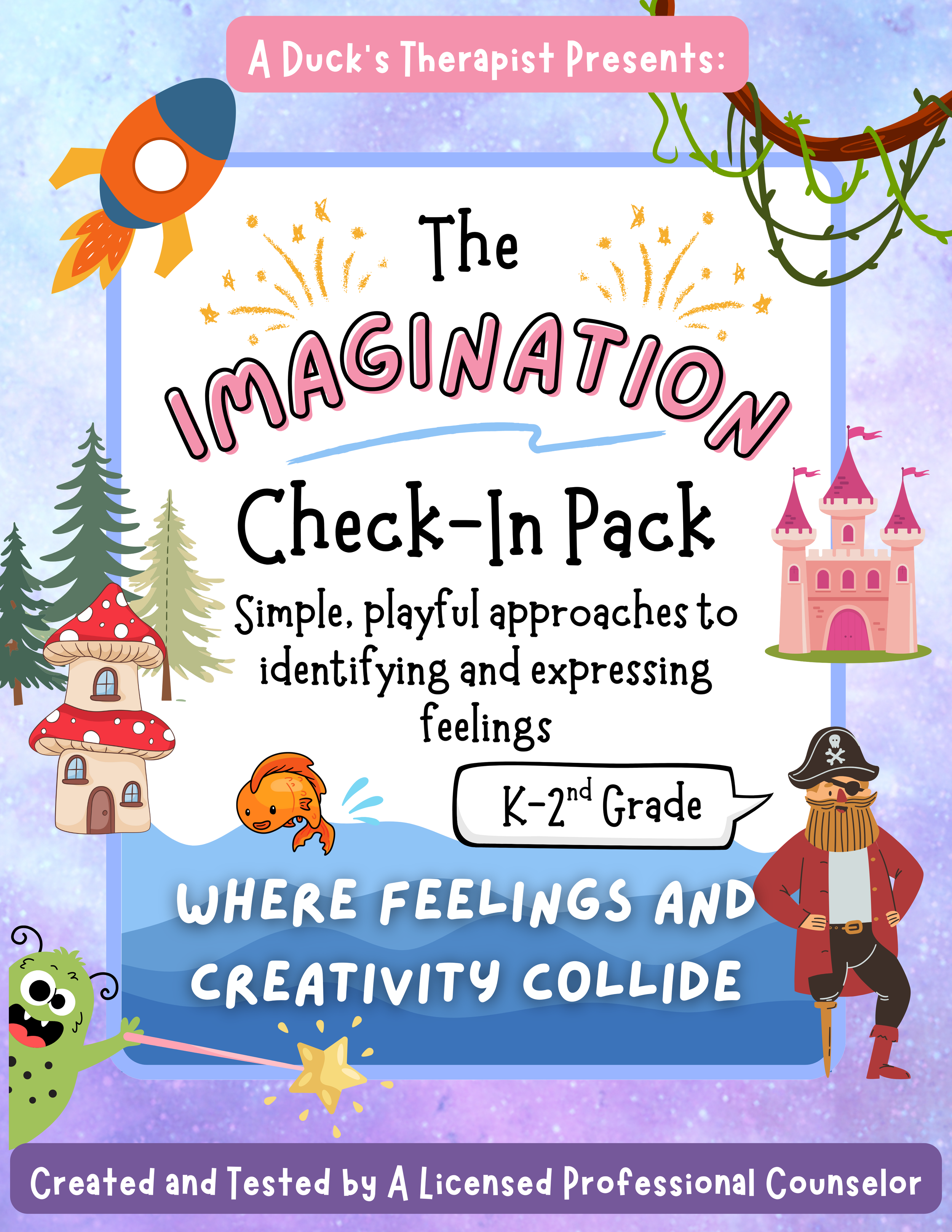 The Imagination Check-In Pack! (K-2nd Grade)