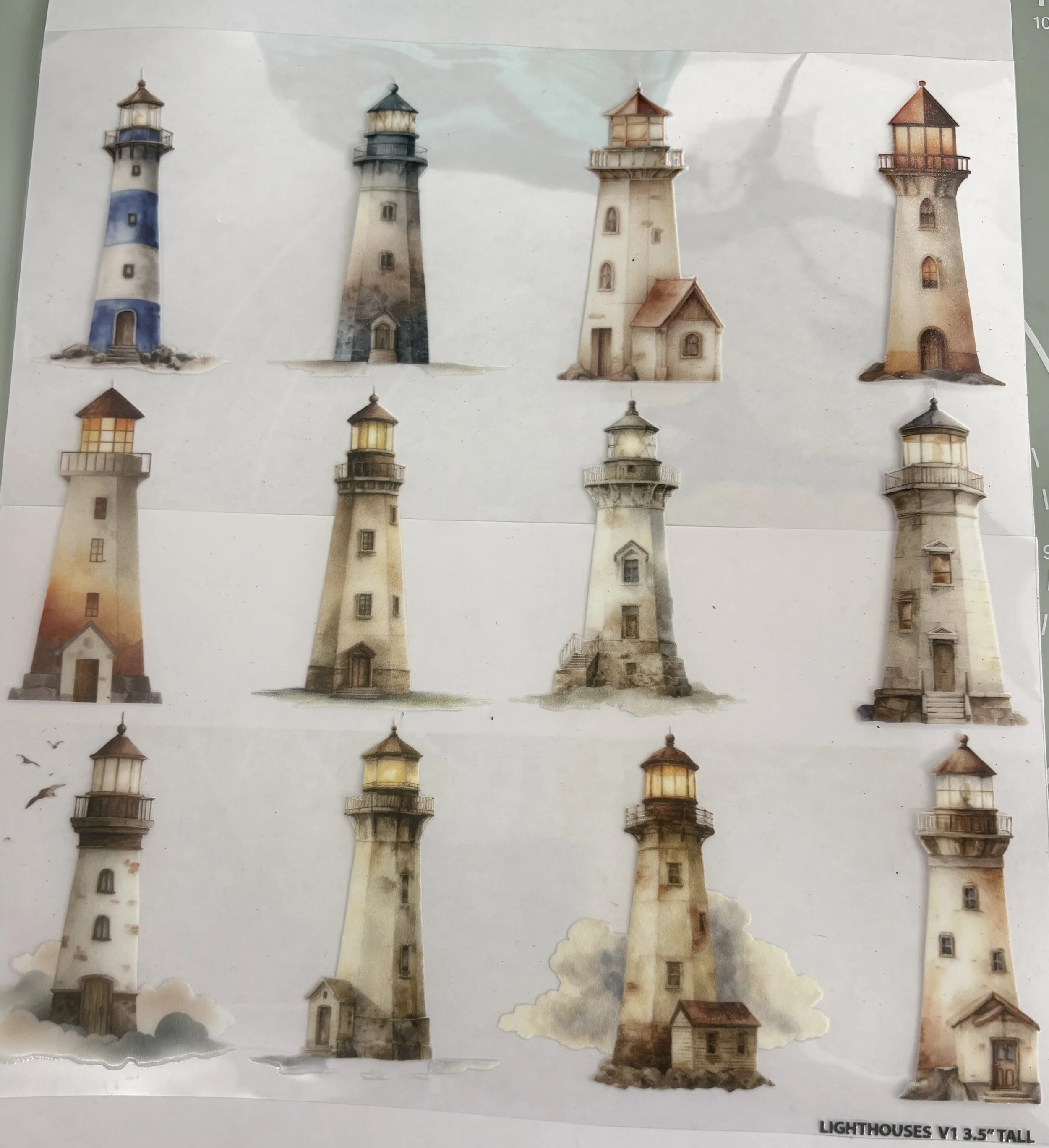 Vintage style Lighthouses 3.5” tall