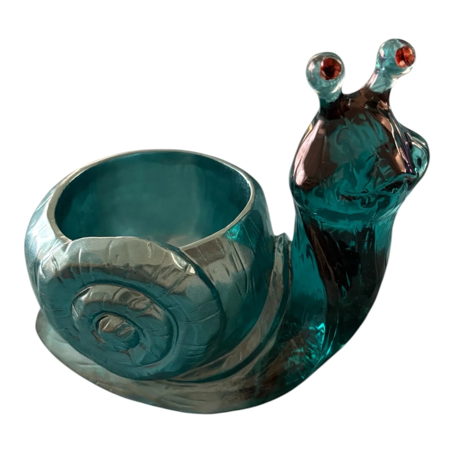 Gary the Snail Planter – Teal Edition