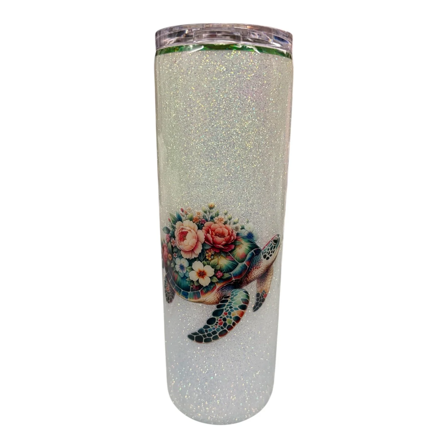 30oz Floral Turtle Tumbler