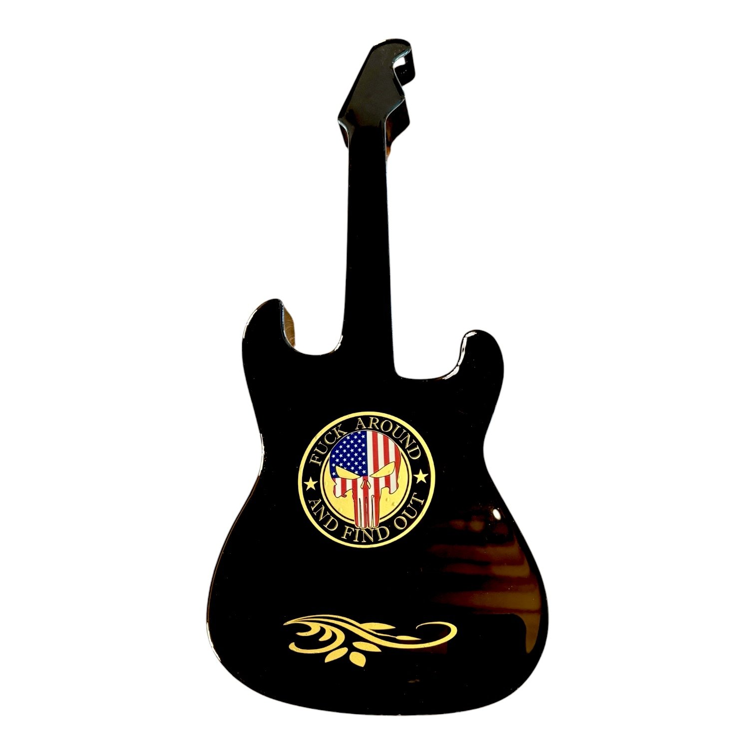 #10 – “FAFO” Resin Guitar Wall Art – 20” x 8.5” x 1”