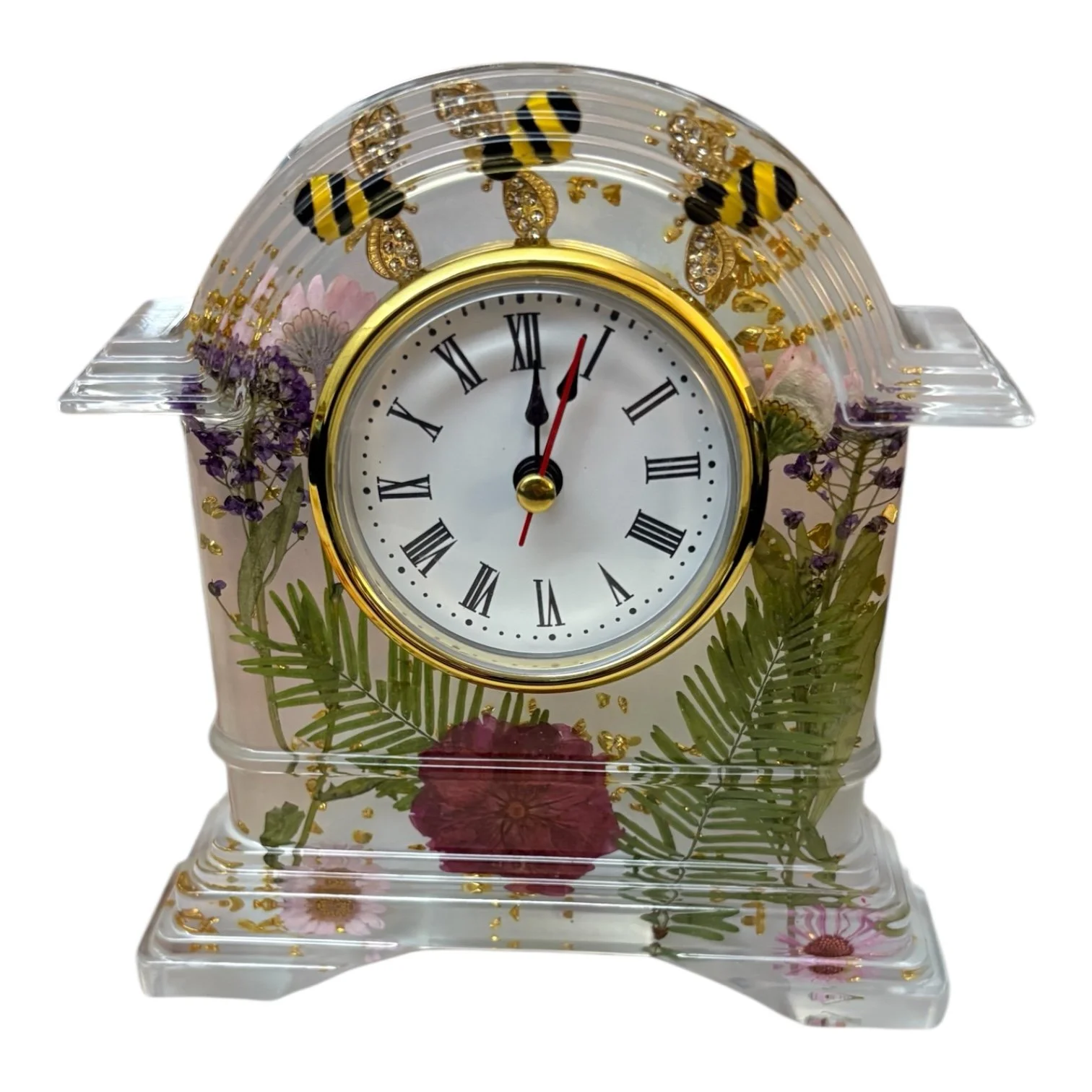 Hand Crafted Floral clock