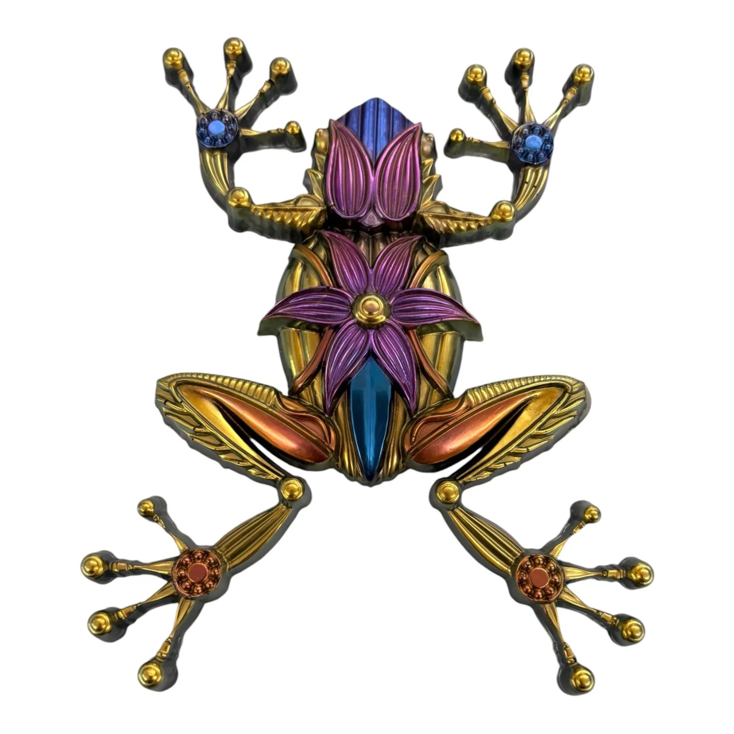 Floral Frog Wall Hanging – 7.5” x 6