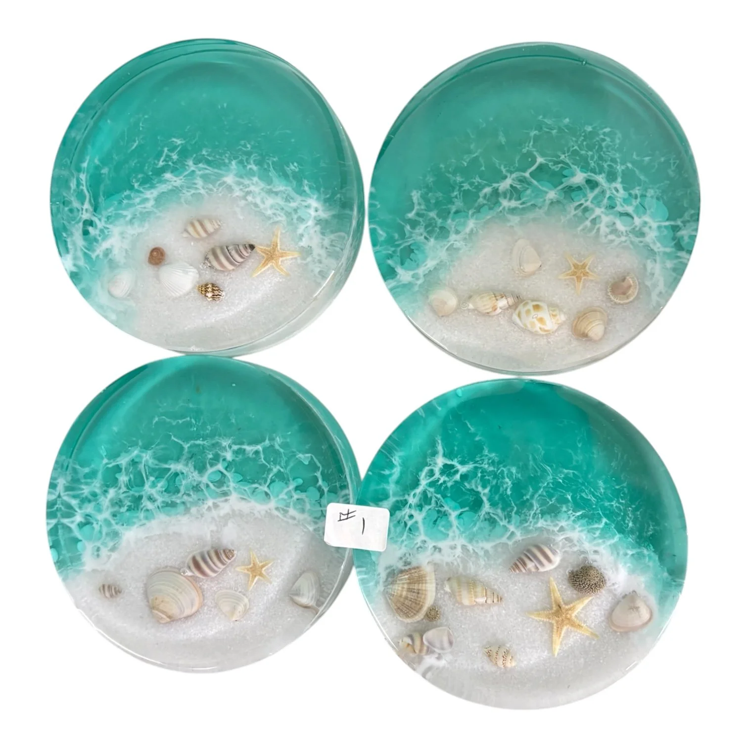 #1 Ocean Deep Pour Resin Coaster Set