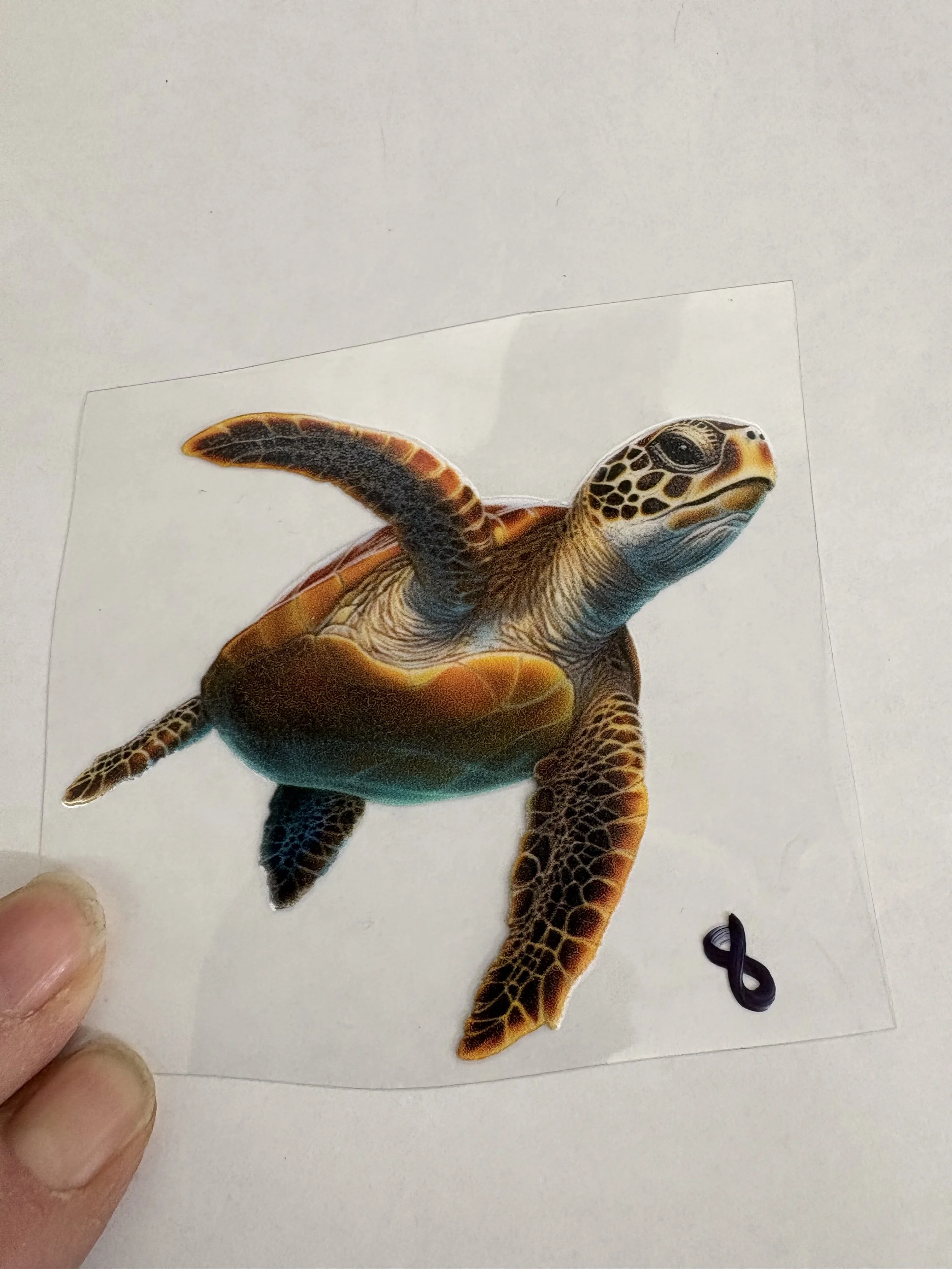 #8 Sea Turtle UV DTF Sticker