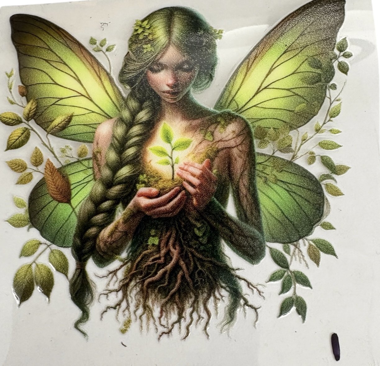 #1 Woodland Fairy UV DTF Sticker – 3.5”