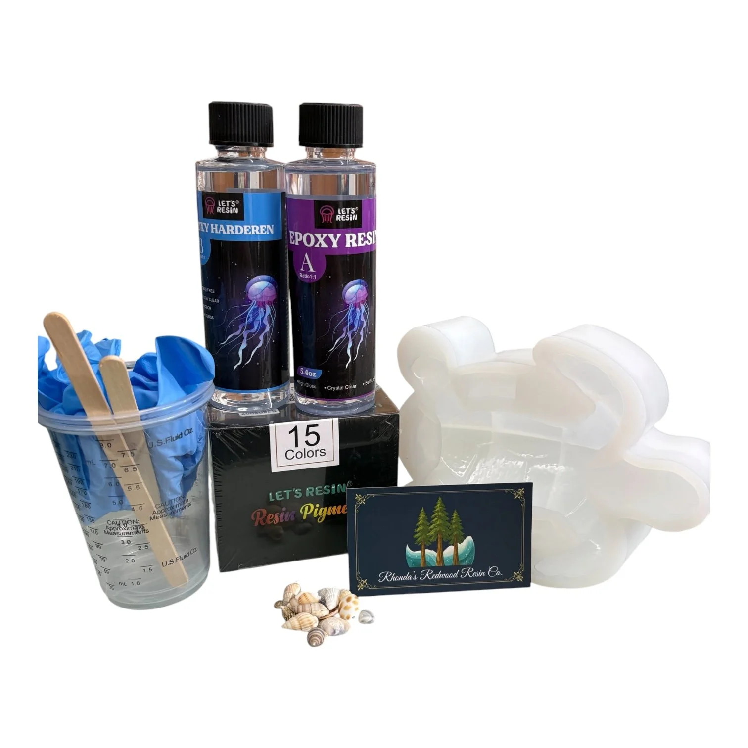 Rhonda’s Redwood Resin Kits Featuring Let’s Resin Products.