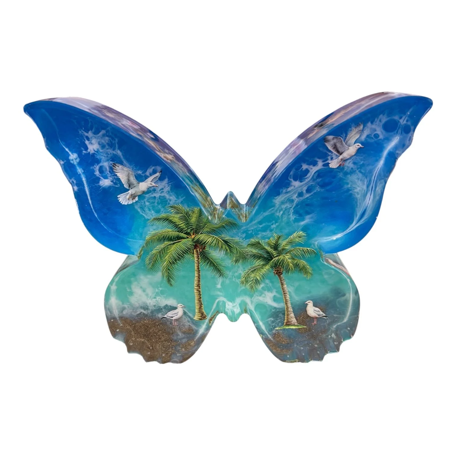 Large Coastal Paradise Butterfly Size: 7” x 6” x 1.4