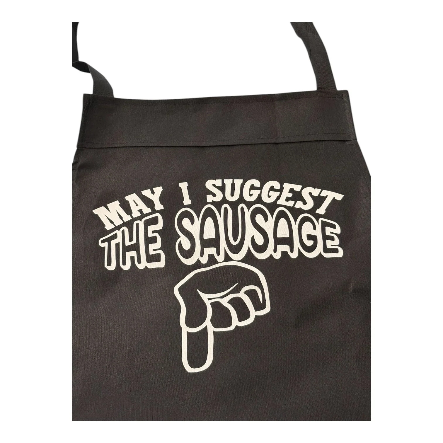 May I Suggest the Sausage” Adult Apron – Rhonda’s Redwood Resin Co.