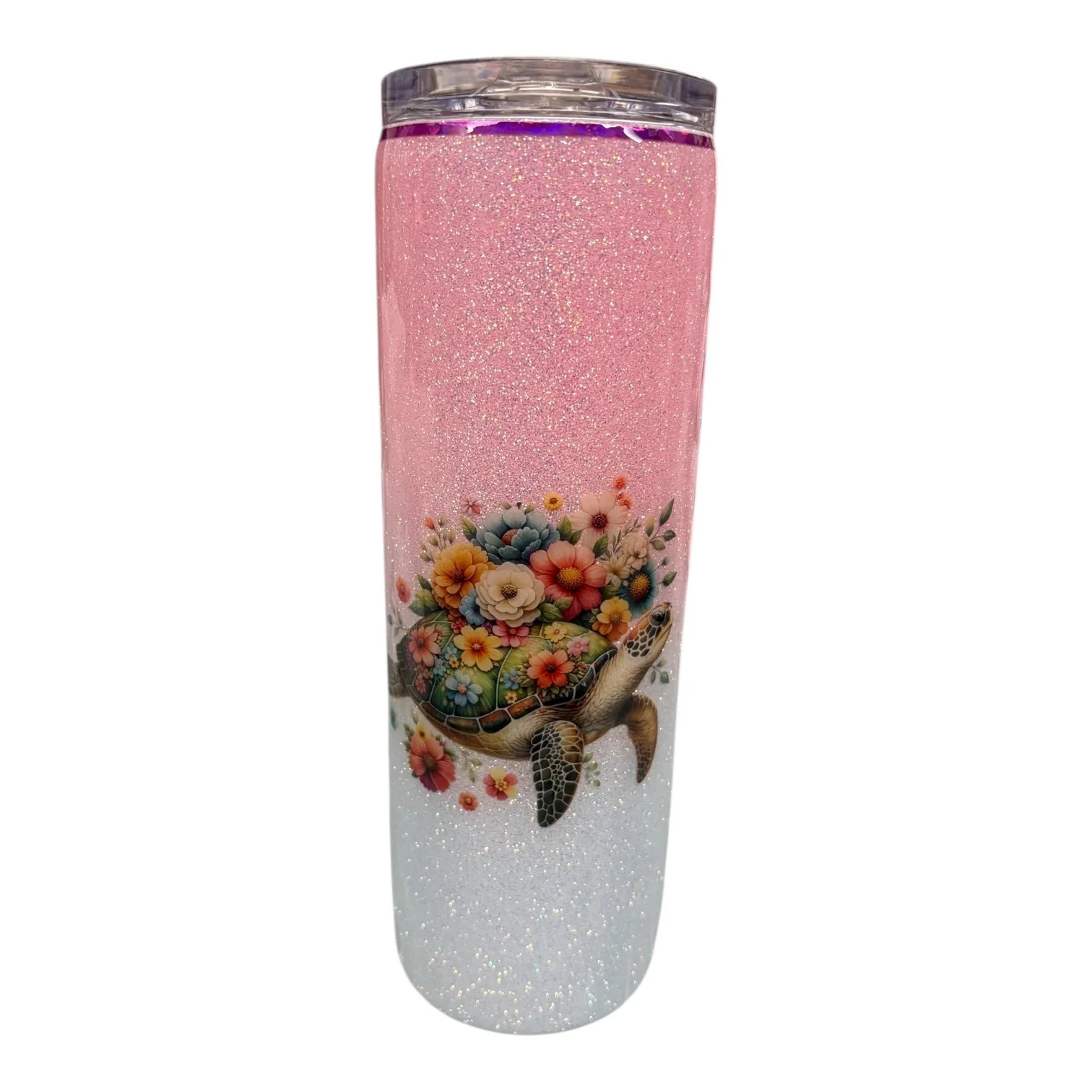 30 Oz Floral Turtle Tumbler