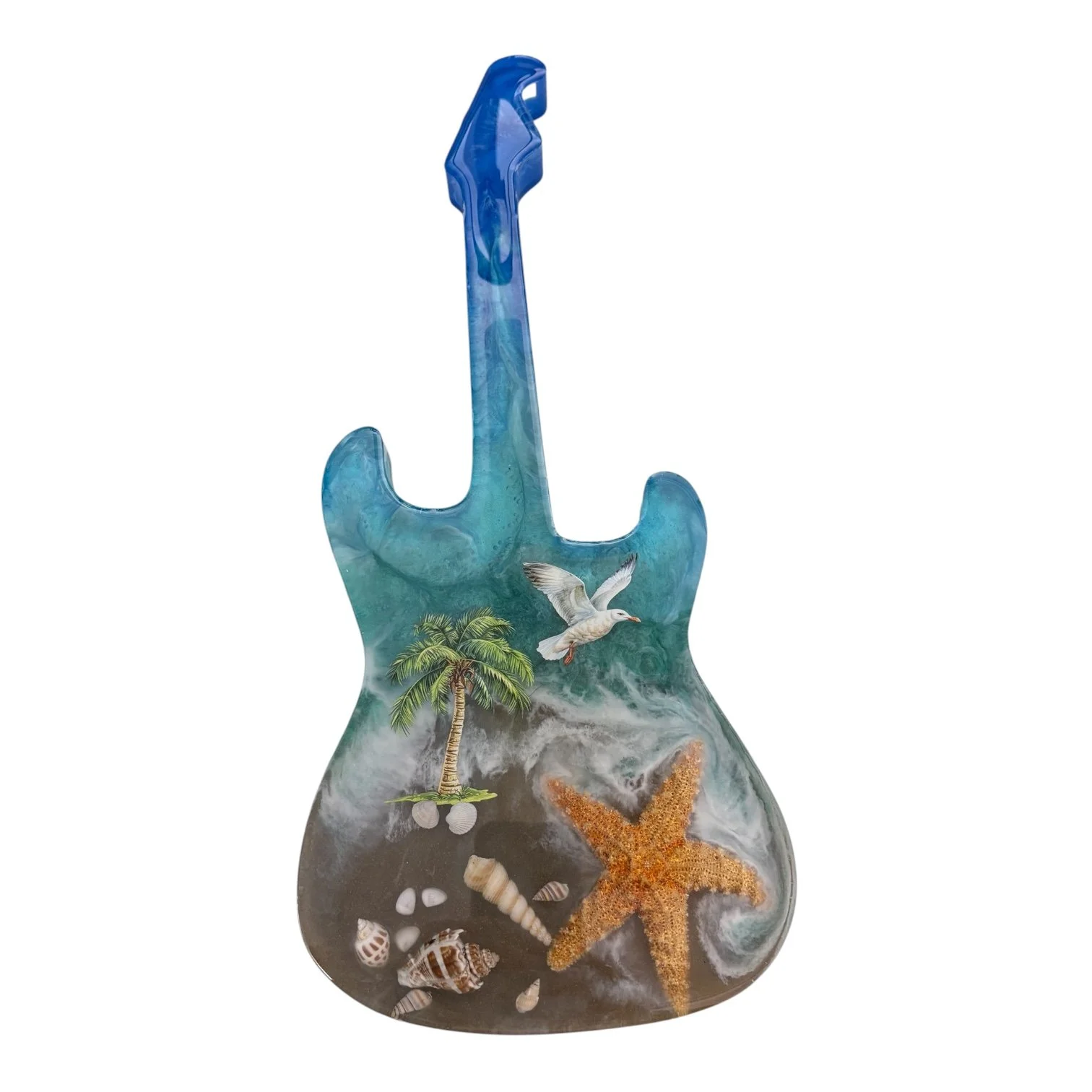 Custom guitar (ocean)