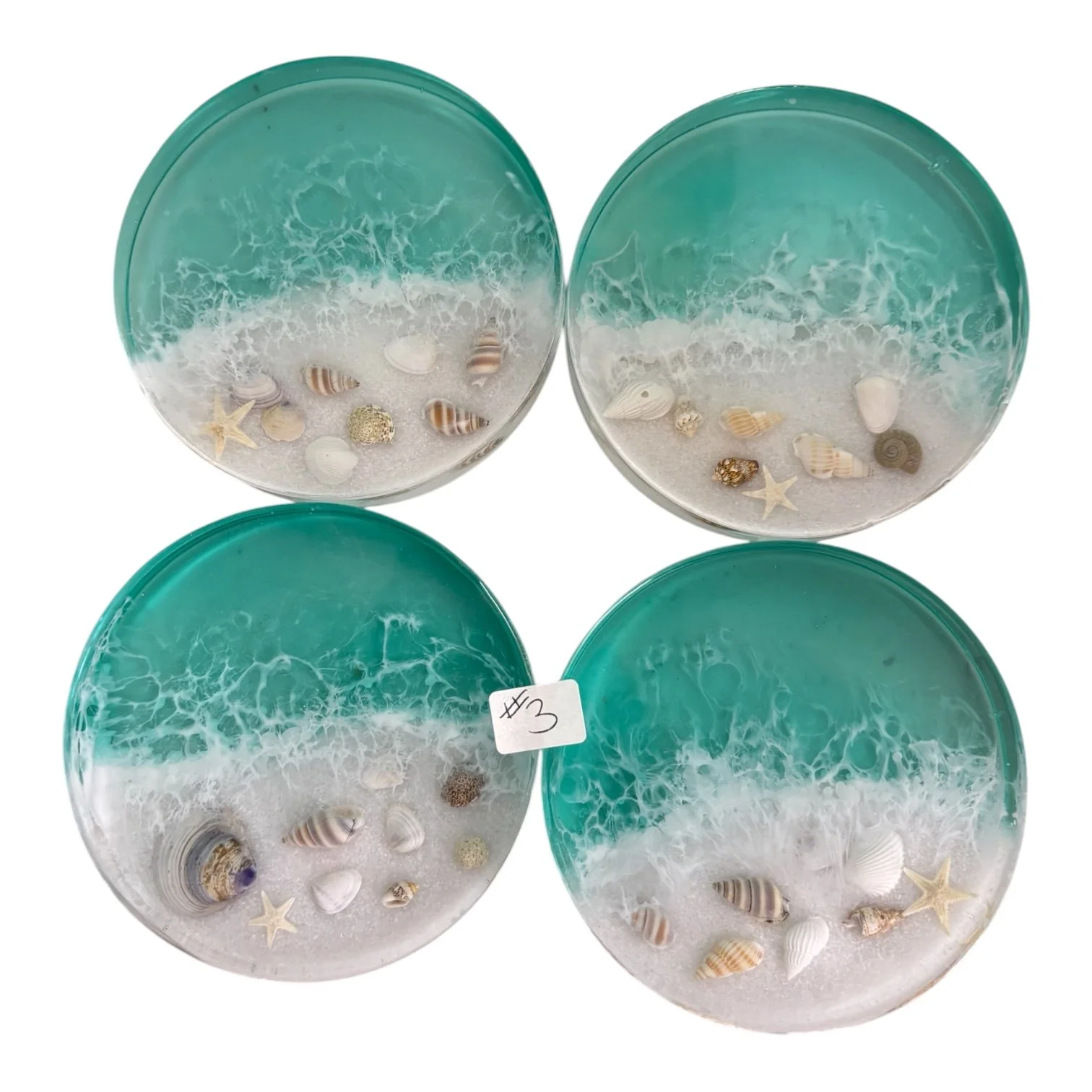 #3 Ocean Breeze Deep Pour Coaster Set 🌊