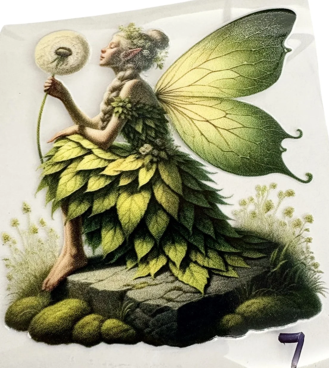 #7 Dandelion Fairy UV DTF Sticker – 3.5”