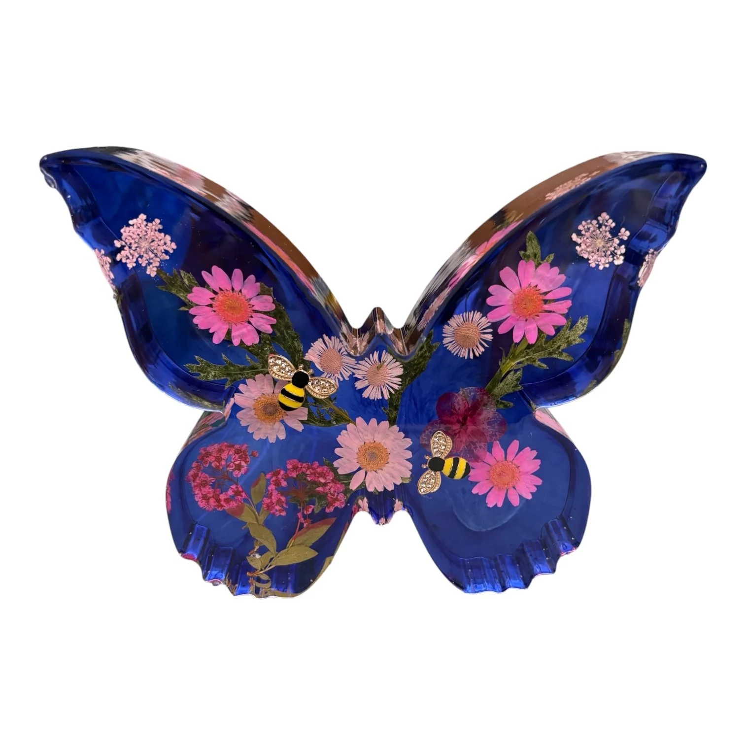 Large Floral Butterfly Size: 7” x 6” x 1.4