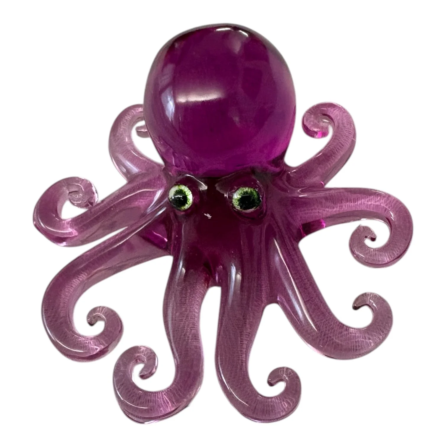 Mini Magenta Octopus – Whimsical Resin Ocean Friend