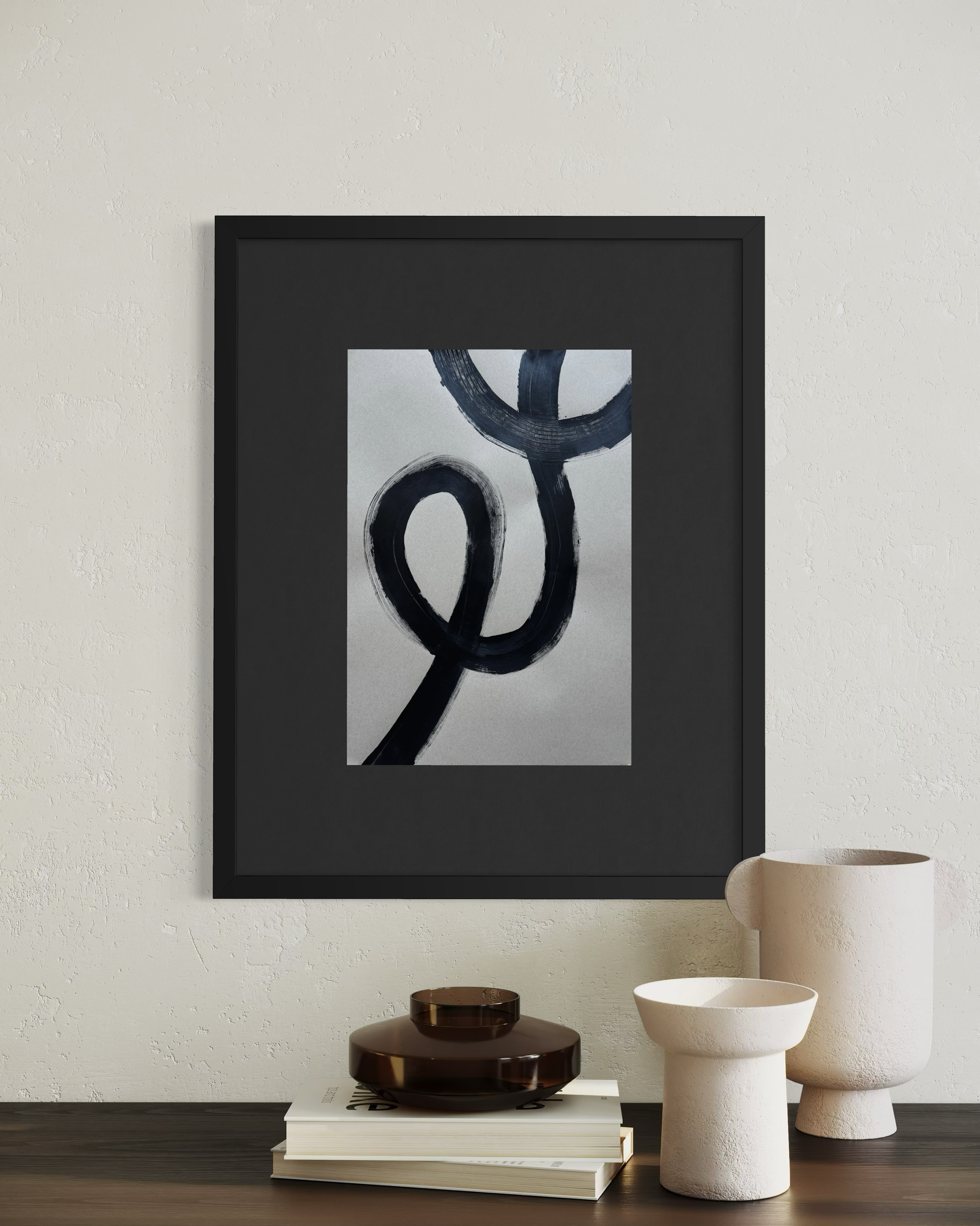 Loop Study III - Acrylic on paper