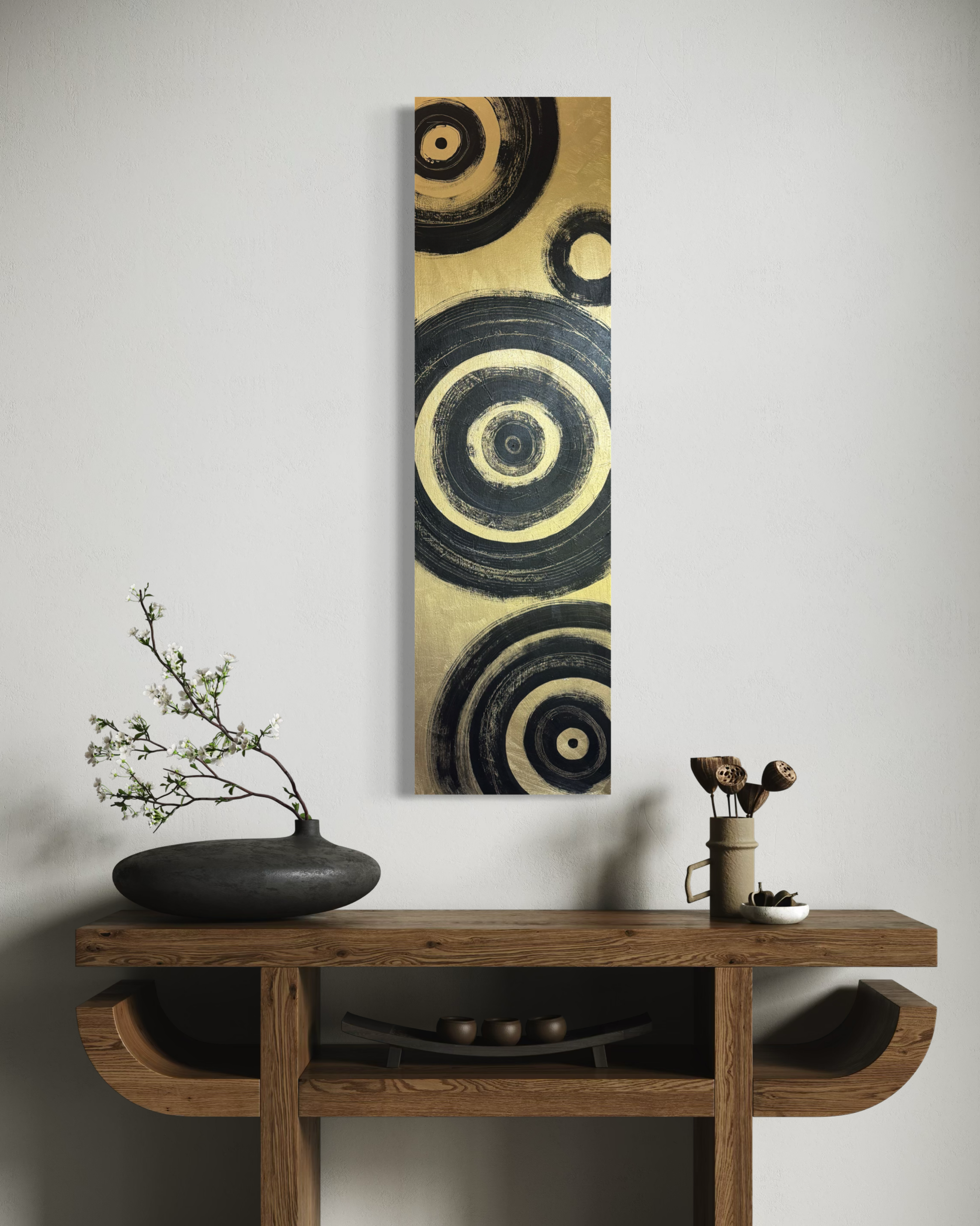 Orbital Tension - Acrylic on wood