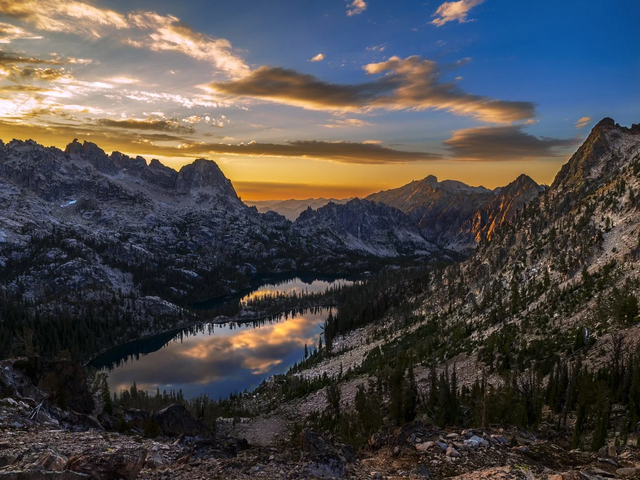 Baron Lakes Early Sunset