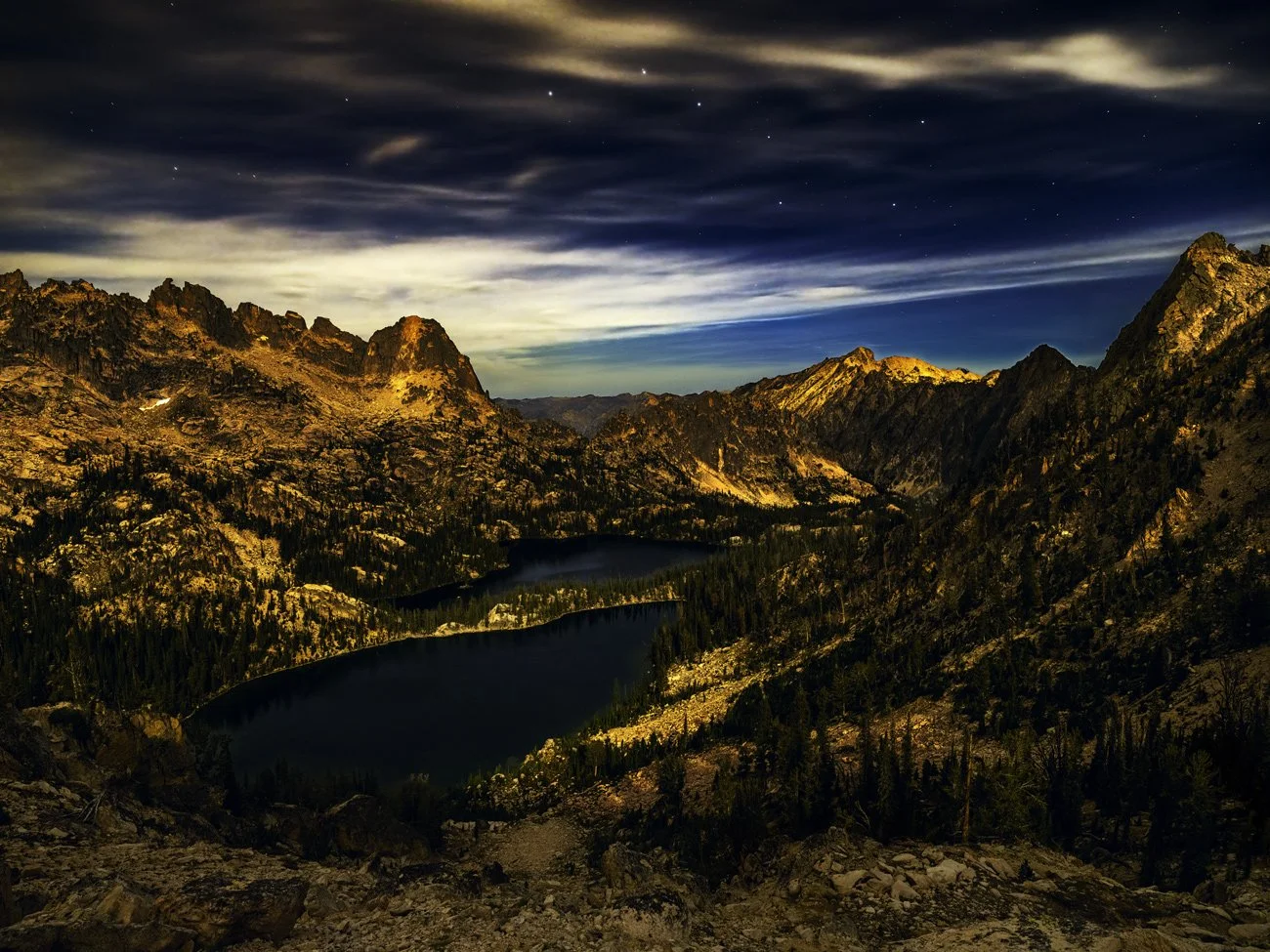 Big Dipper over Baron Lakes