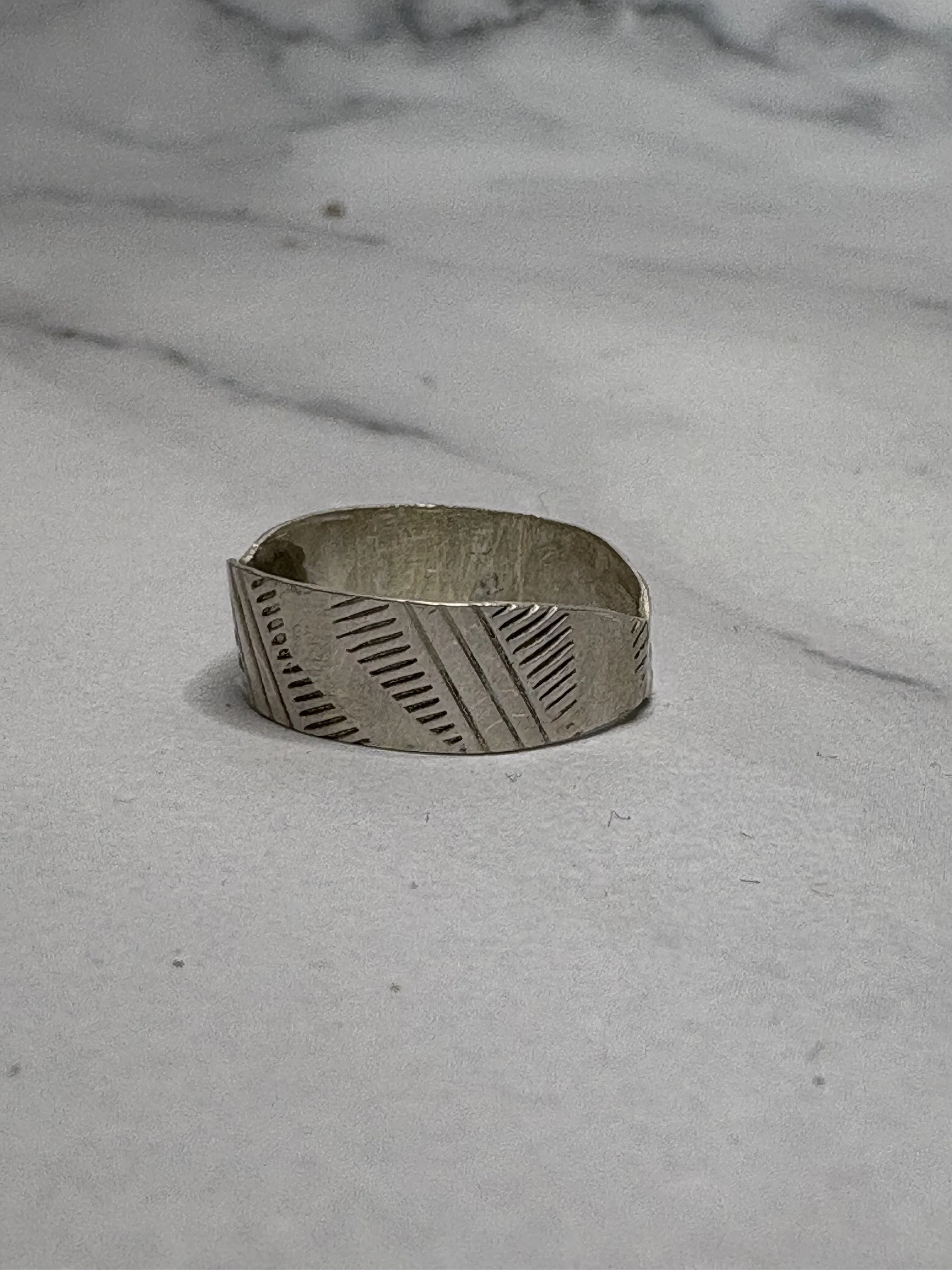 Pattern Sterling Silver Ring