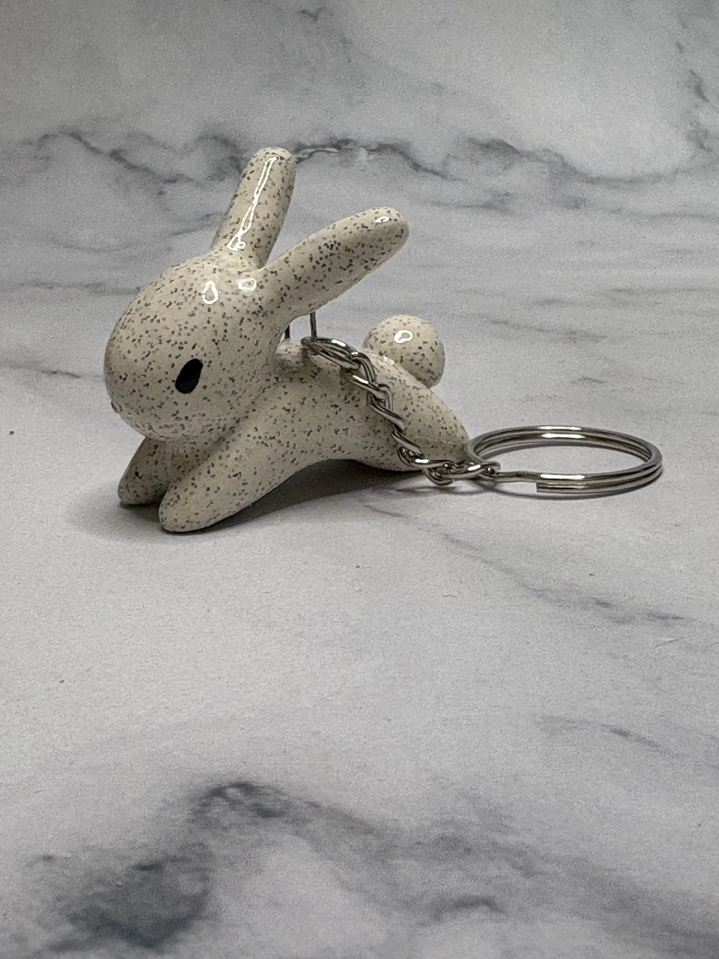 Spotted Bunny Keychain
