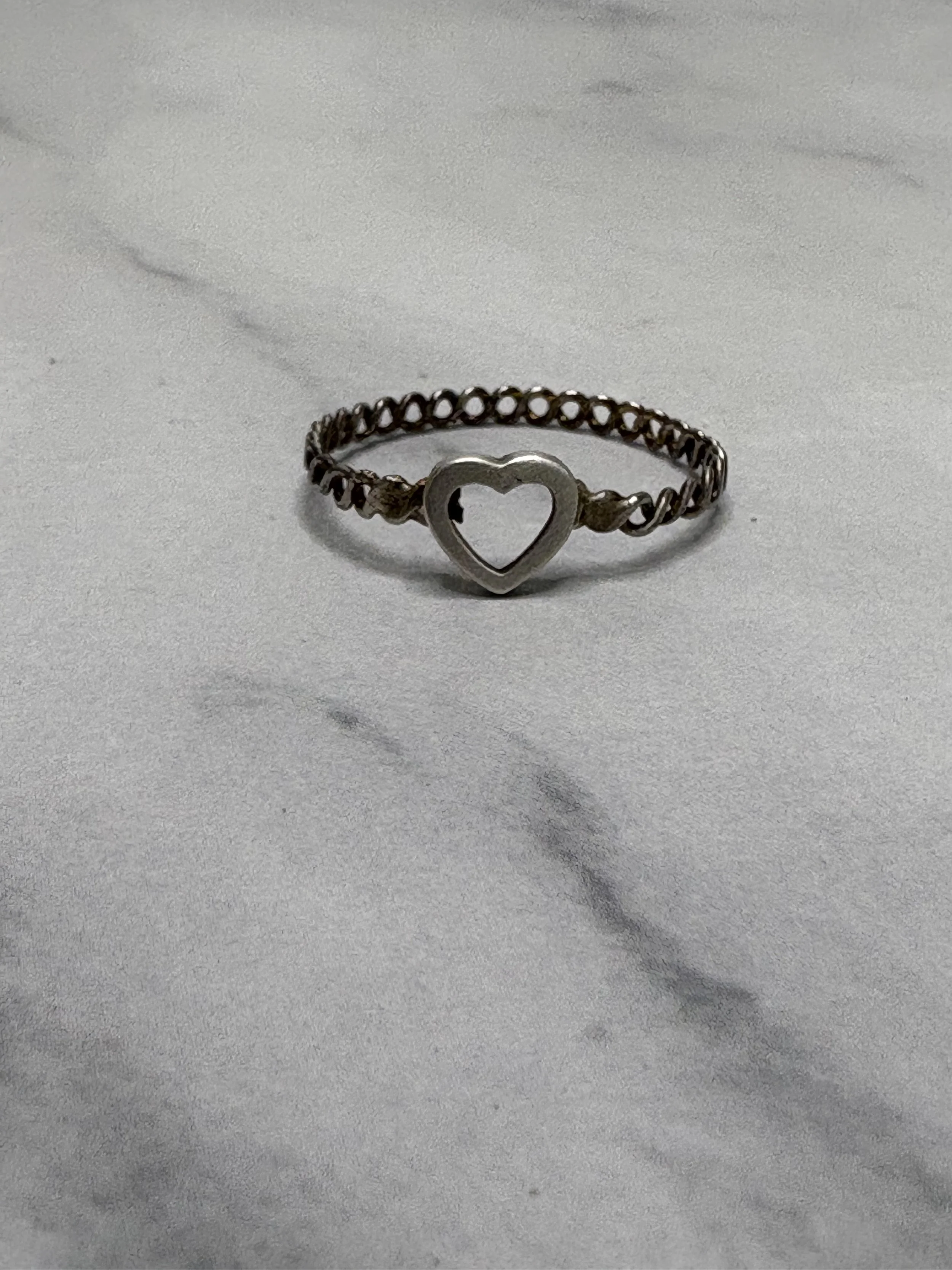 Heart Sterling Silver Ring