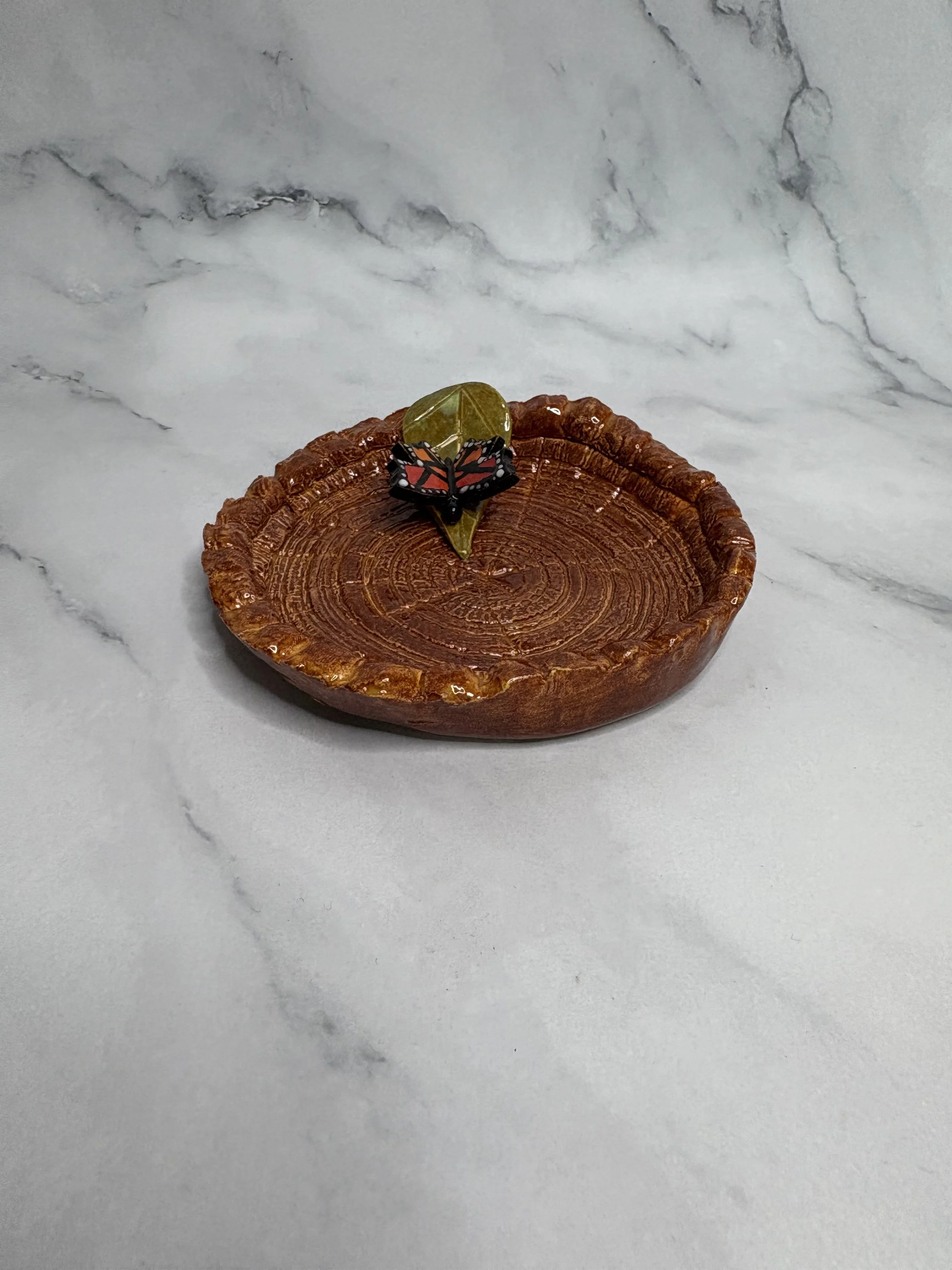 Red Butterfly Trinket Dish