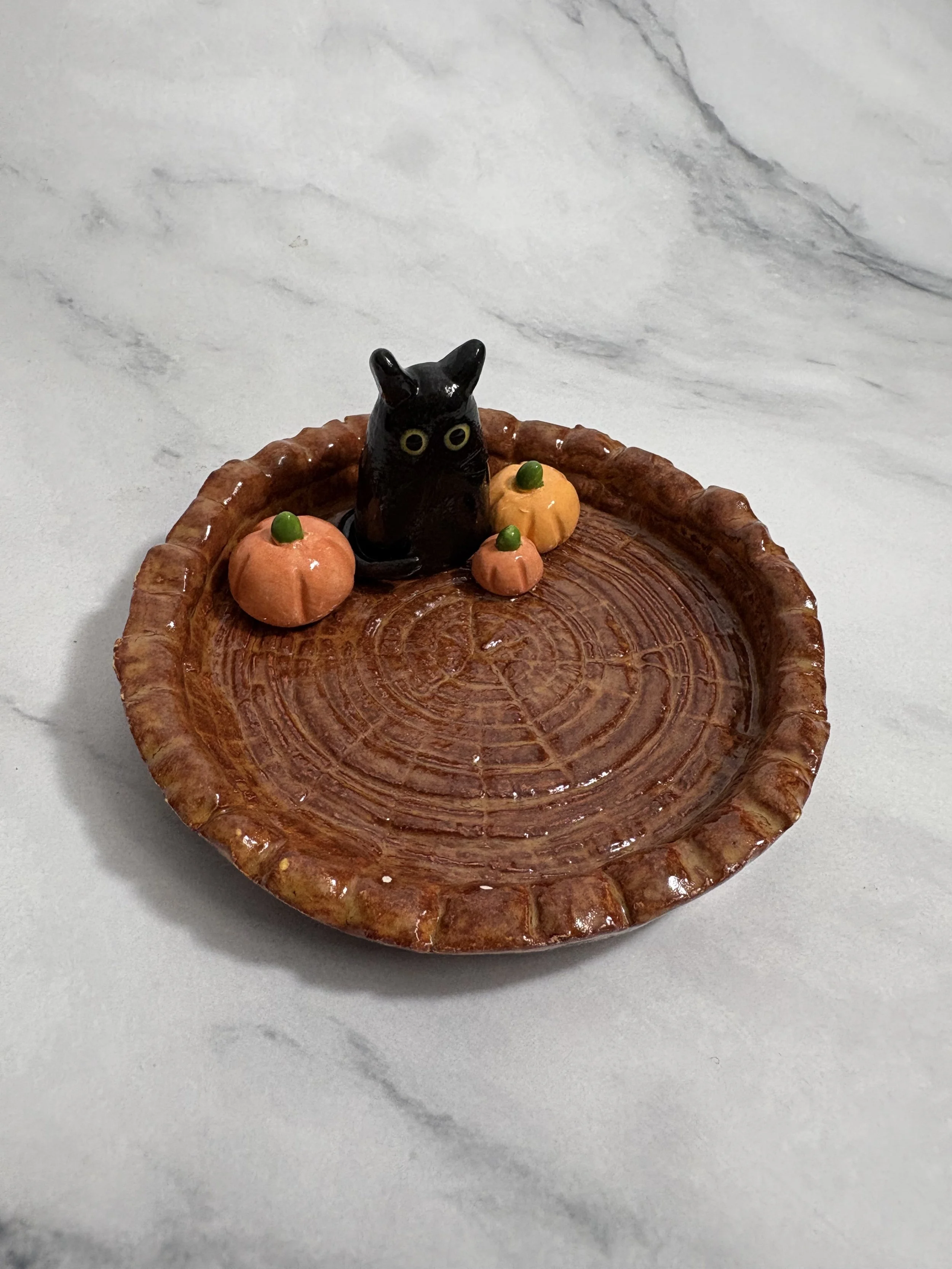 Cat trinket dish